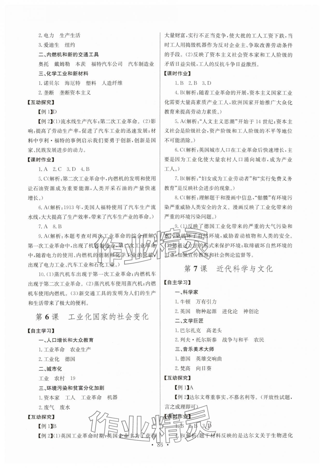 2024年长江全能学案同步练习册九年级历史下册人教版 第4页