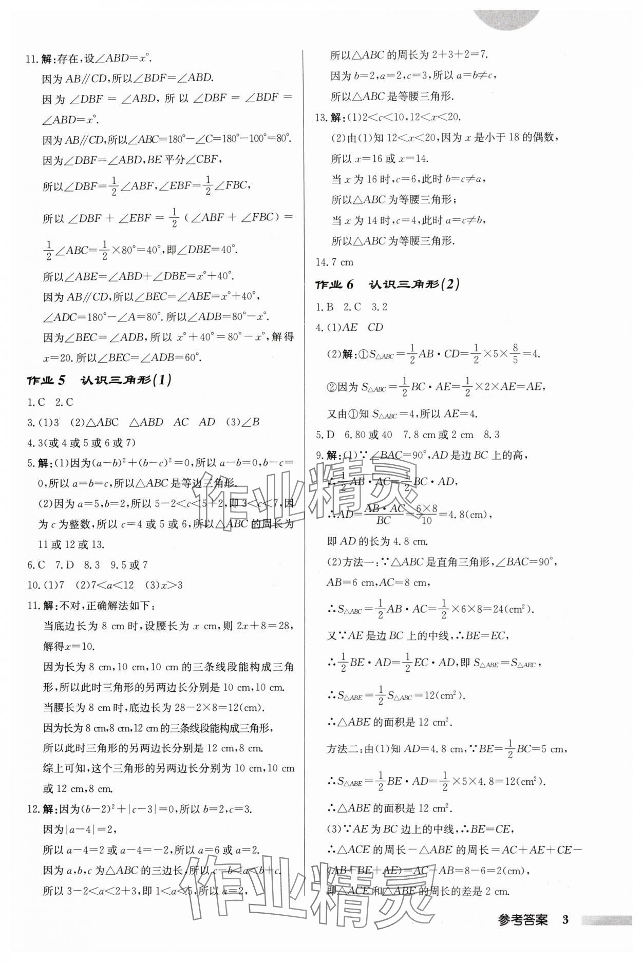 2024年啟東中學(xué)作業(yè)本七年級數(shù)學(xué)下冊蘇科版鹽城專版 第3頁