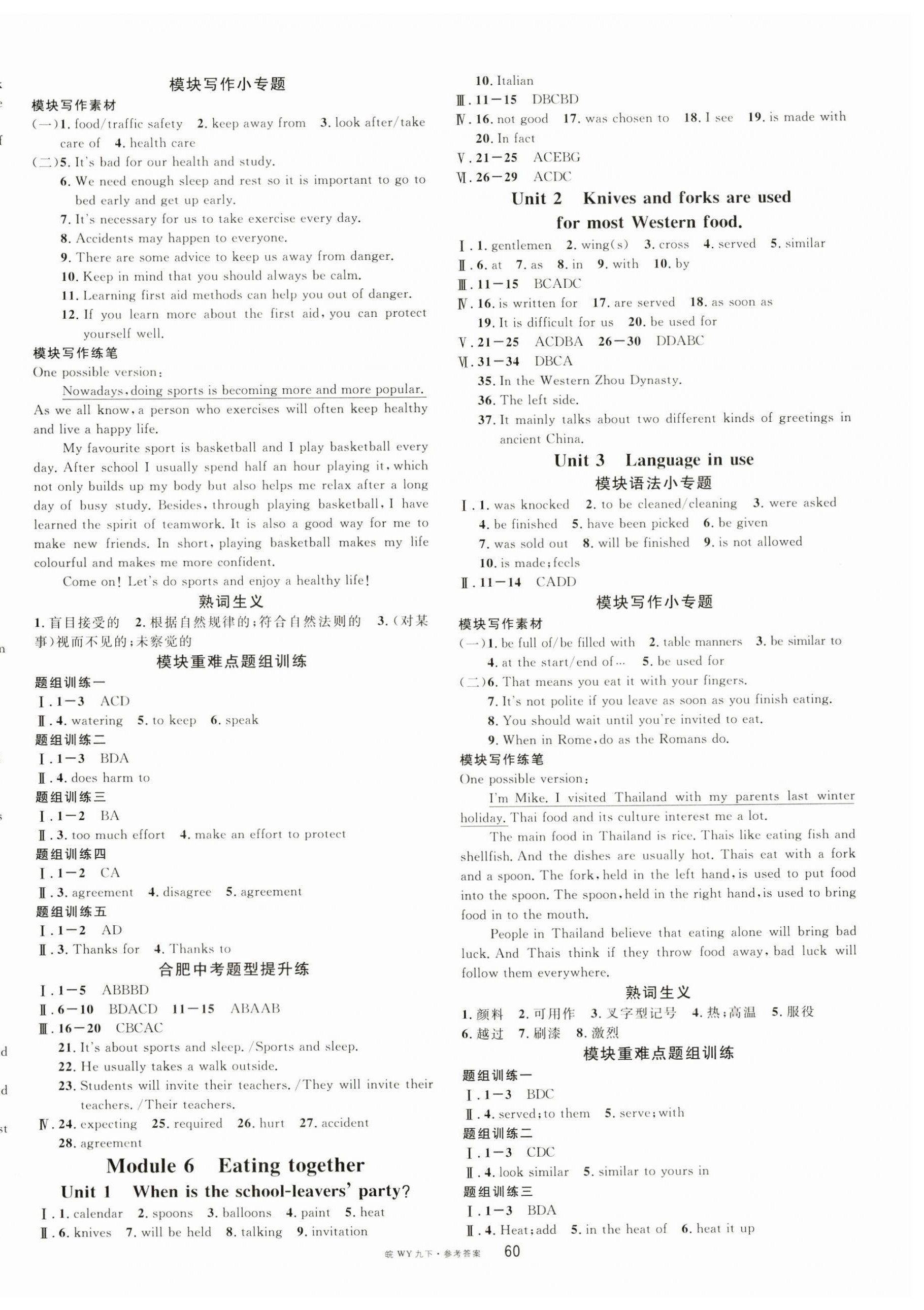 2024年名校课堂九年级英语下册外研版合肥专版 第4页