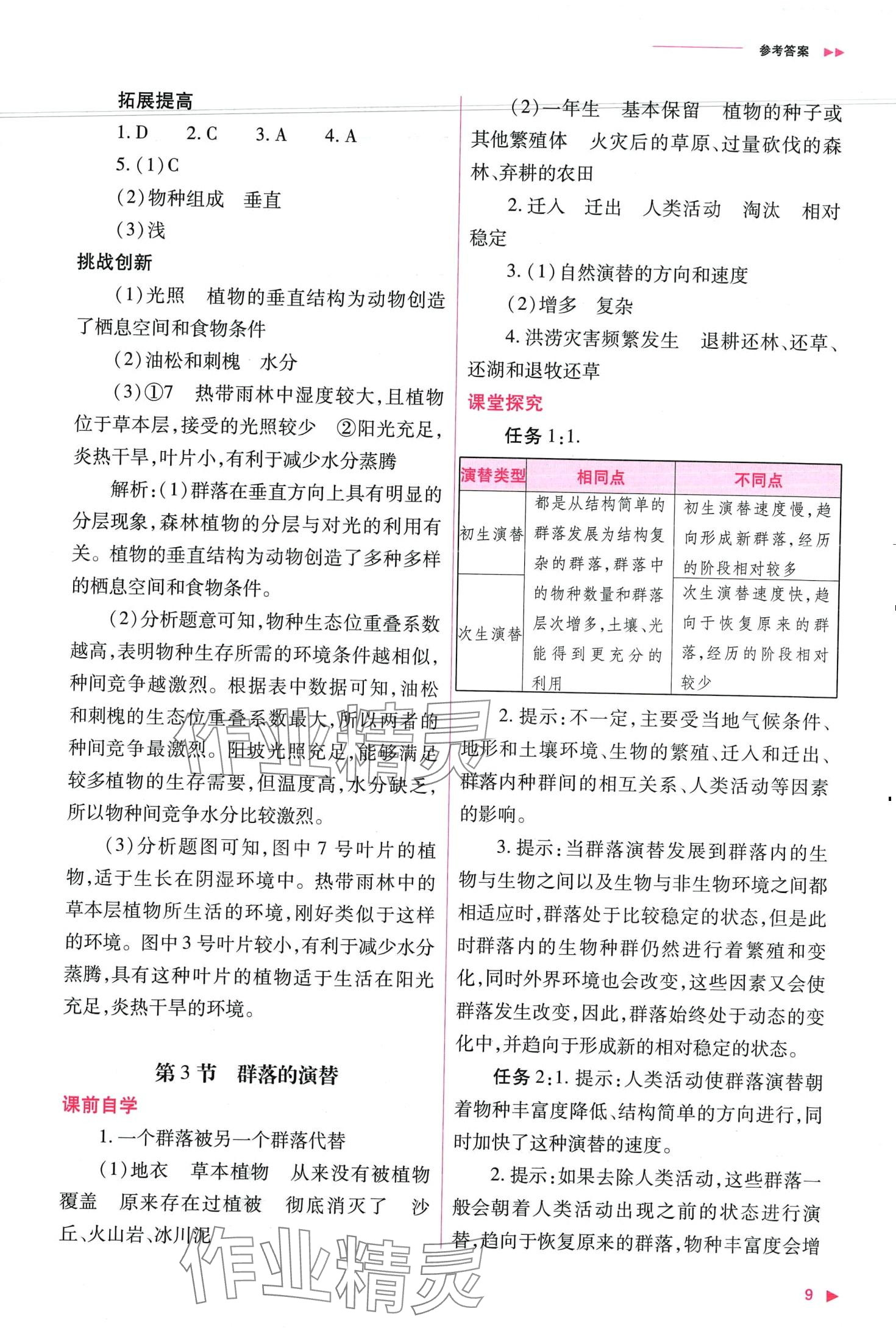 2024年普通高中新課程同步練習(xí)冊高中生物（生物與環(huán)境）選擇性必修2人教版 第11頁