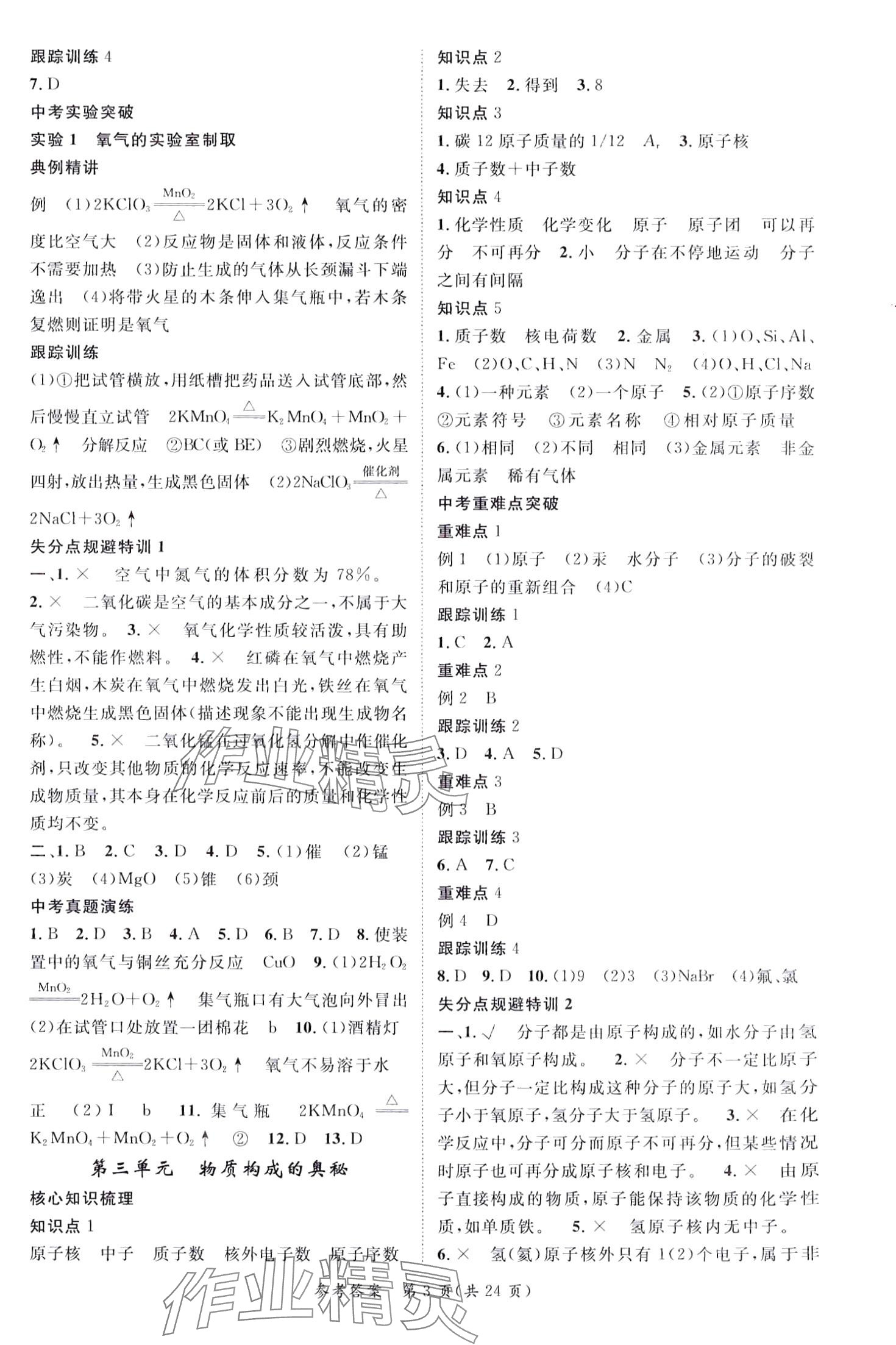2024年鸿鹄志中考王化学广西专版 第3页