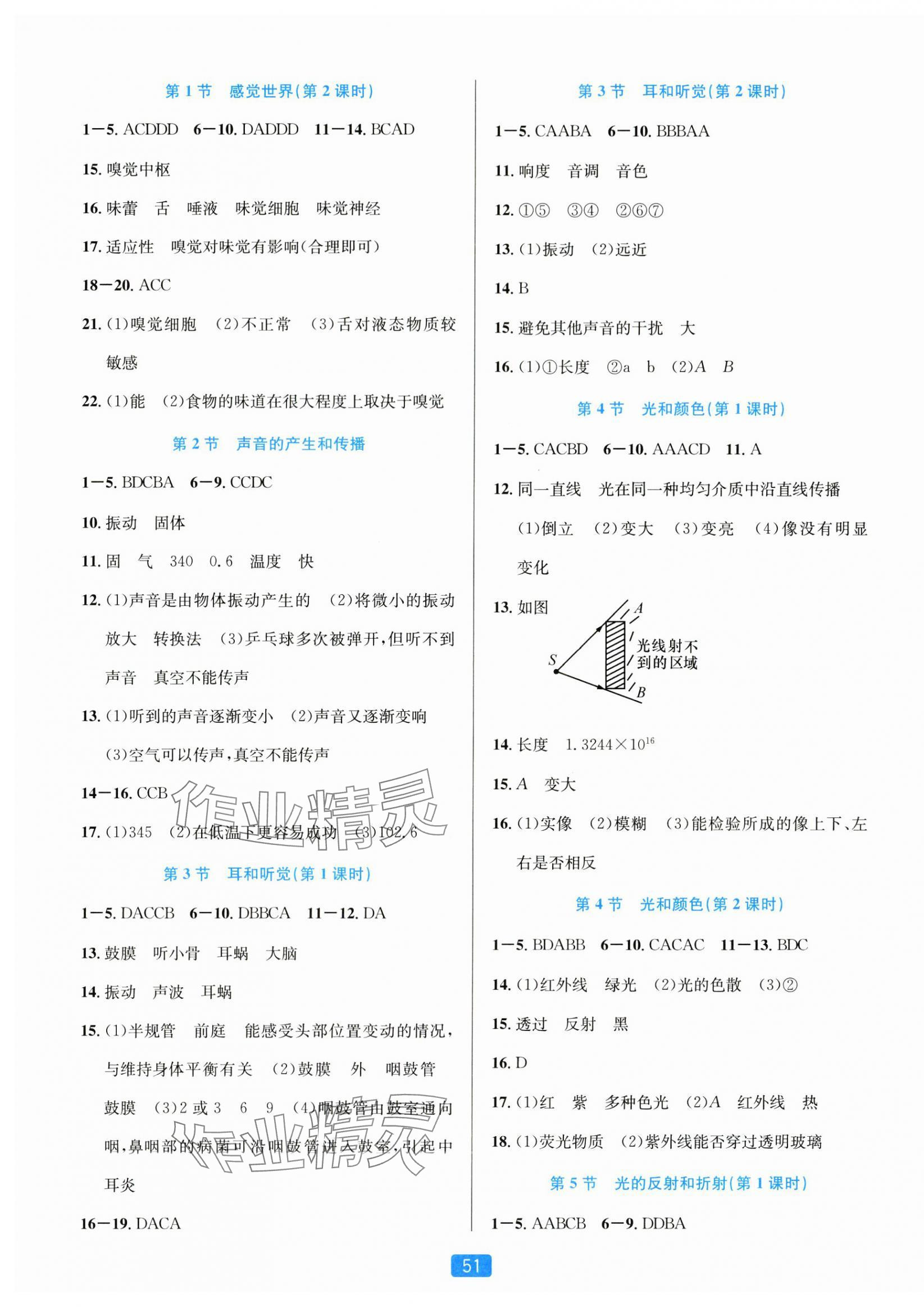 2024年精准学与练七年级科学下册浙教版 第3页