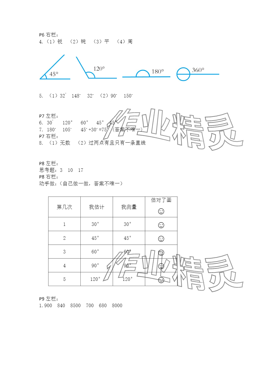 2024年寒假作業(yè)四年級數(shù)學(xué)人教版安徽少年兒童出版社 第2頁