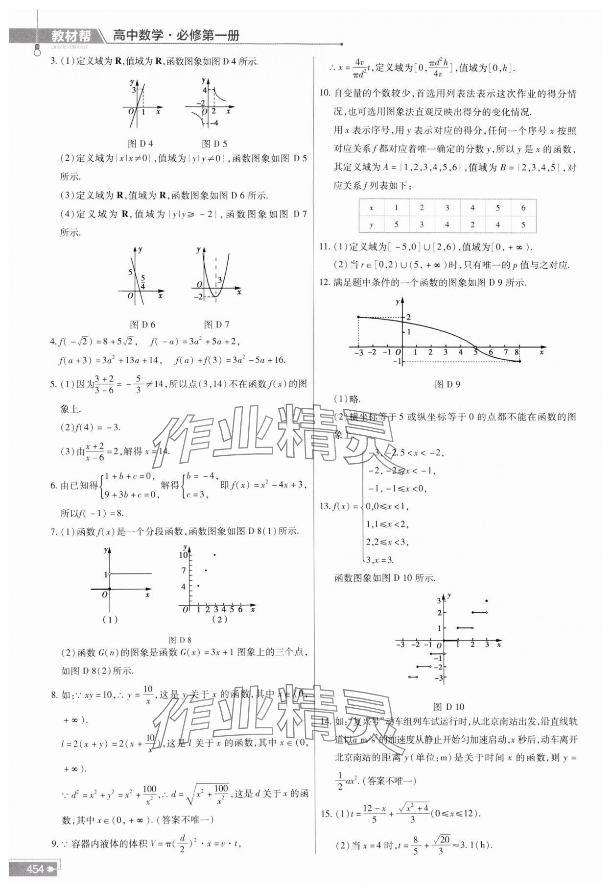 2023年教材課本高中數(shù)學(xué)必修第一冊人教版 參考答案第12頁