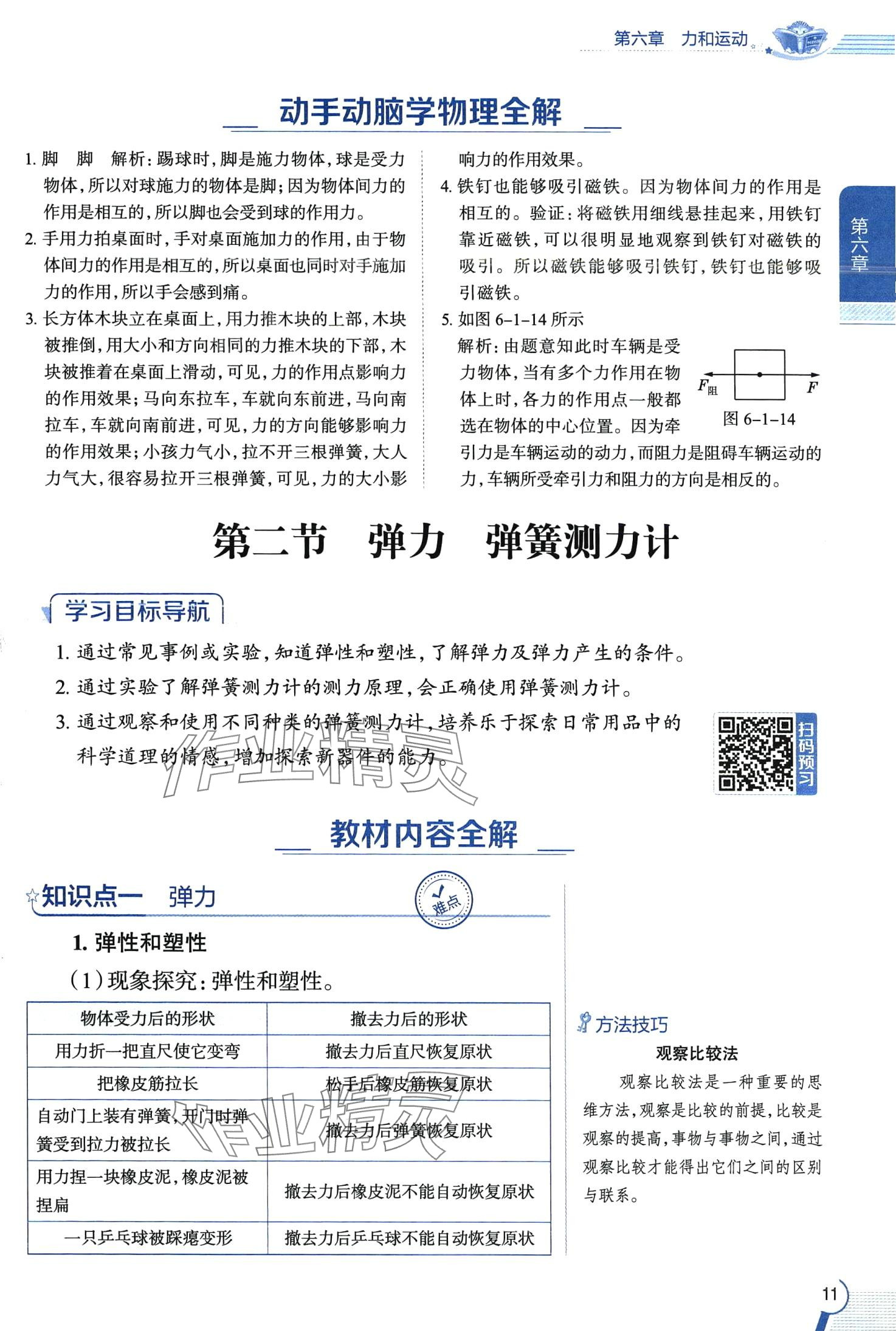 2024年教材全解八年級(jí)物理下冊(cè)魯科版五四制 第11頁(yè)