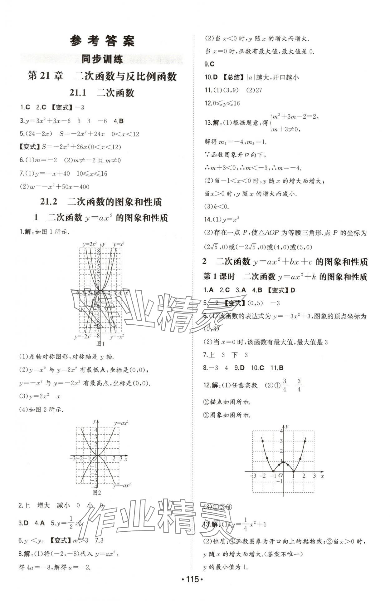 2024年一本同步訓(xùn)練初中數(shù)學(xué)九年級(jí)上冊(cè)滬科版安徽專(zhuān)版 第1頁(yè)