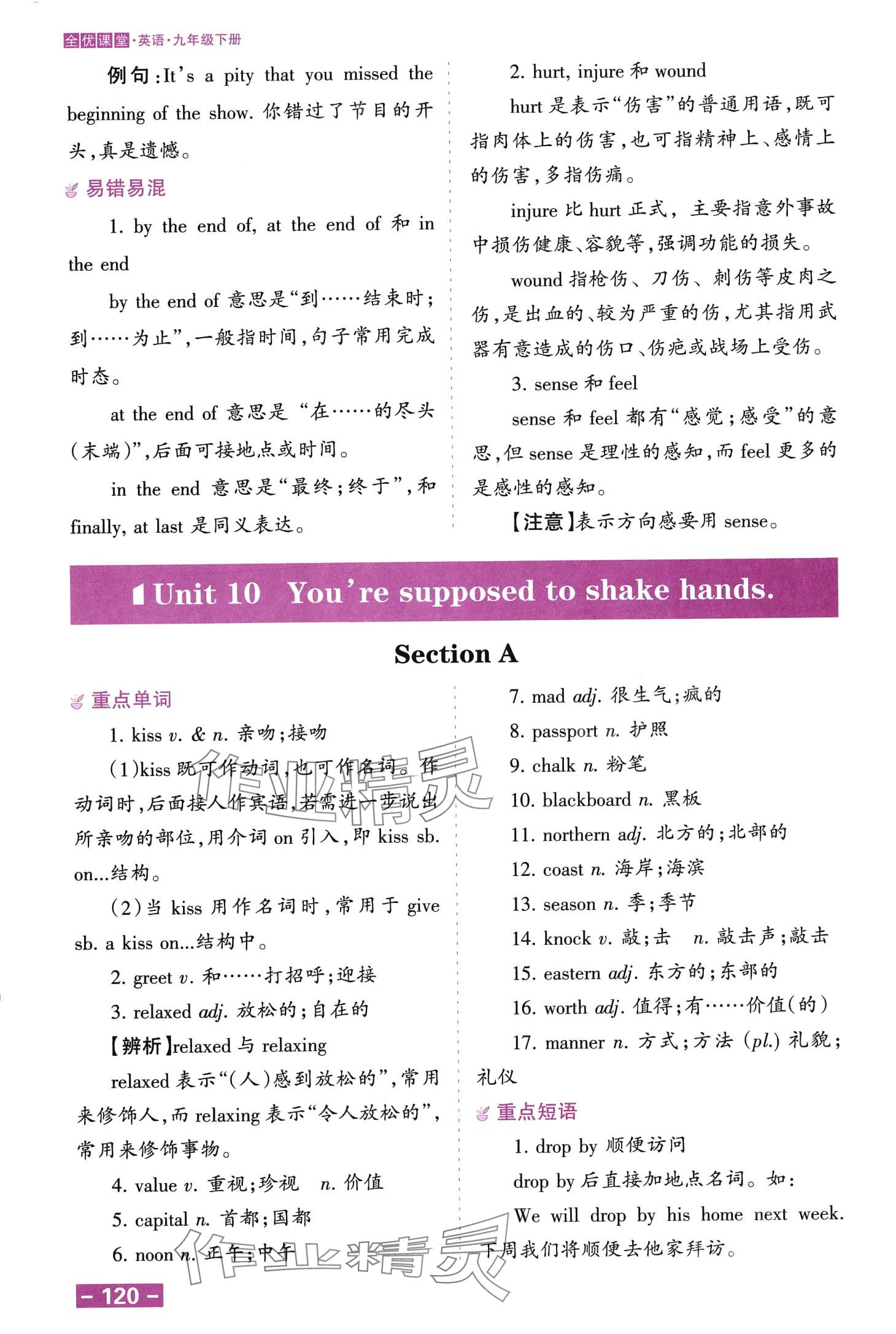 2024年全優(yōu)課堂考點(diǎn)集訓(xùn)與滿分備考九年級(jí)英語(yǔ)下冊(cè)人教版 第8頁(yè)