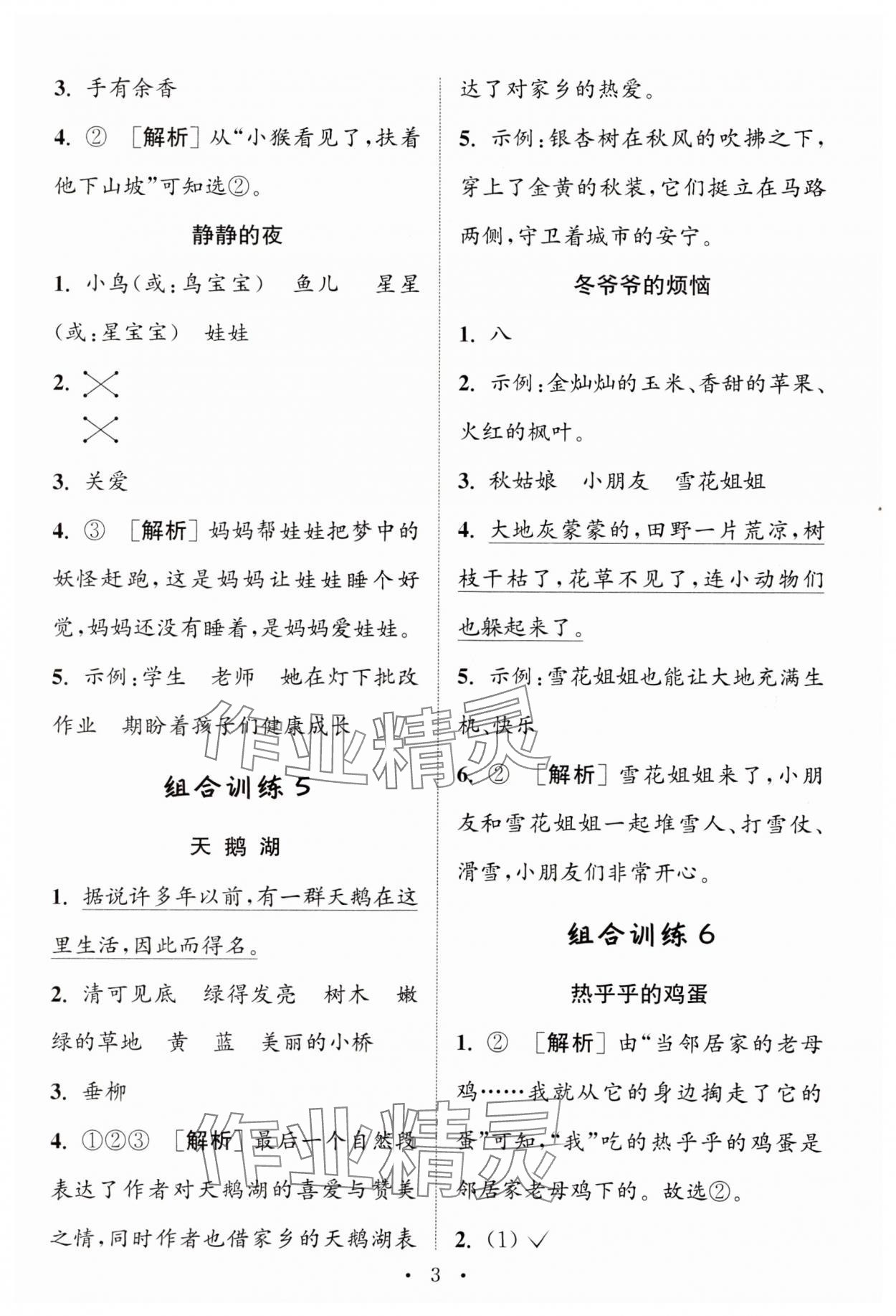 2024年通城学典小学语文阅读与写作组合训练二年级下册通用版 第3页