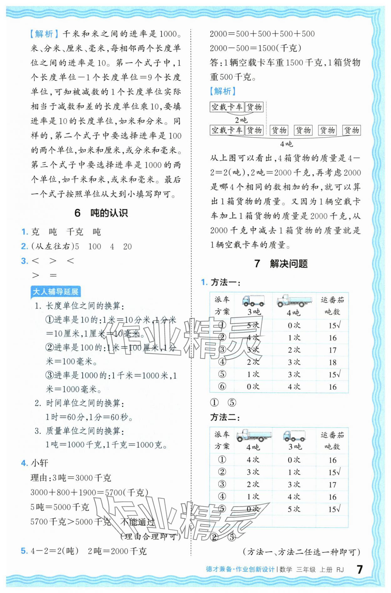 2024年王朝霞德才兼?zhèn)渥鳂I(yè)創(chuàng)新設(shè)計三年級數(shù)學(xué)上冊人教版 第7頁