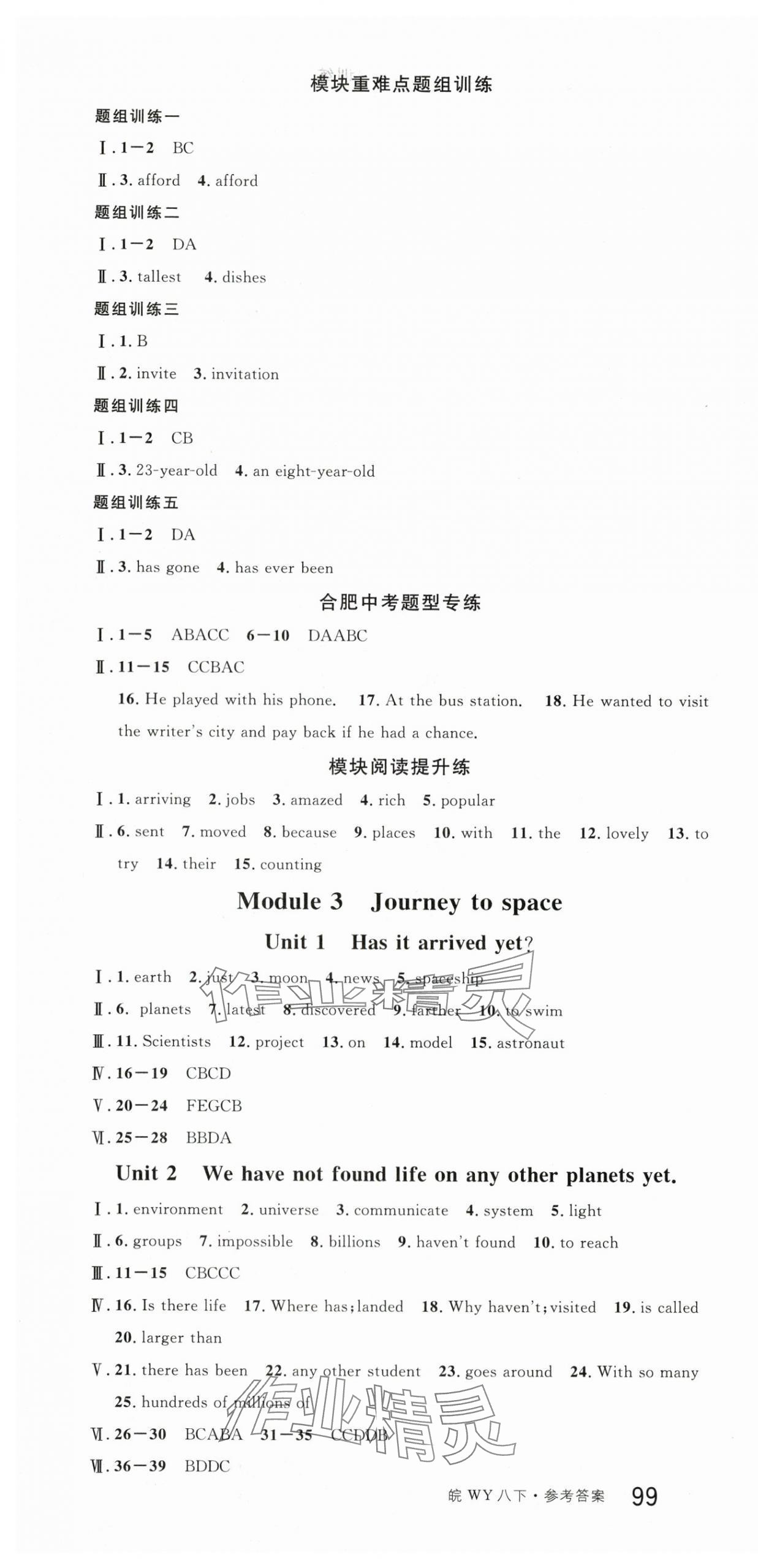 2024年名校课堂八年级英语下册外研版1合肥专版 第4页