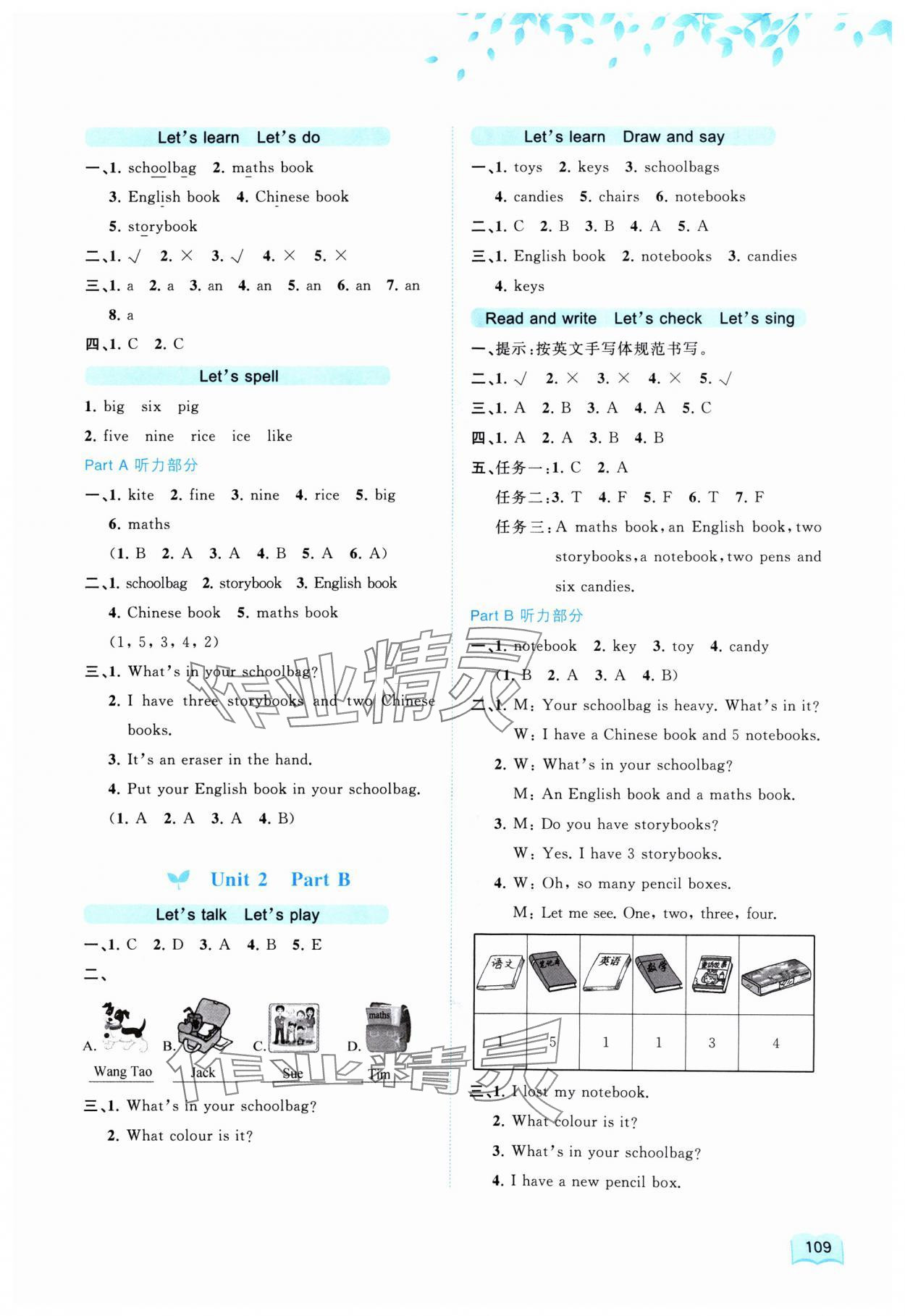 2024年新課程學(xué)習(xí)與測評同步學(xué)習(xí)四年級英語上冊人教版 第3頁