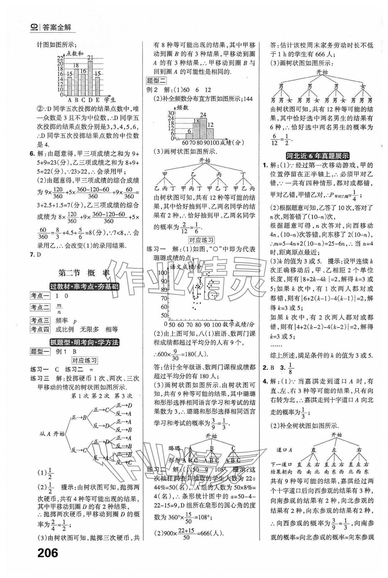 2024年全優(yōu)中考系統(tǒng)總復(fù)習(xí)數(shù)學(xué)河北專用 參考答案第20頁