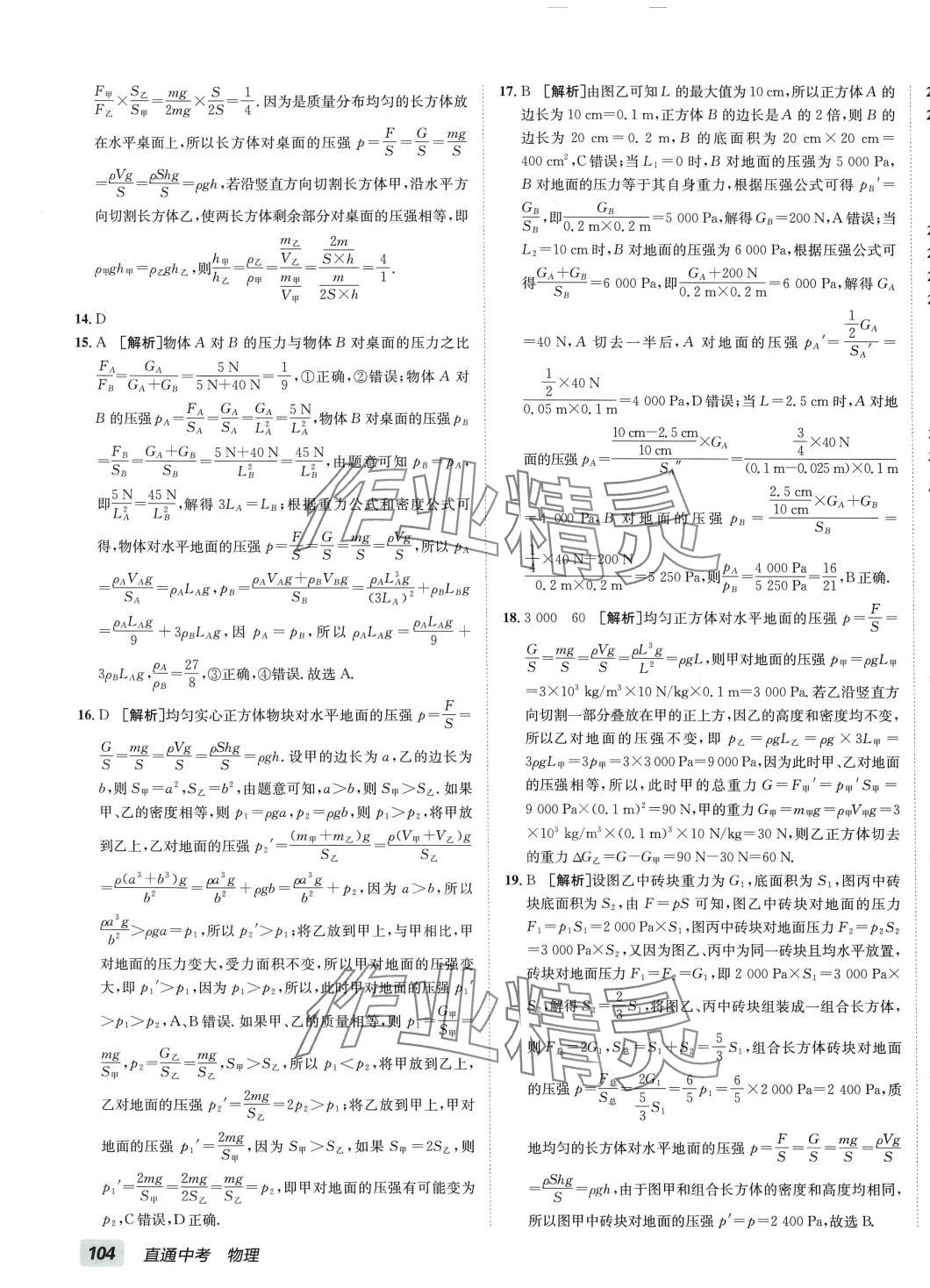 2024年神龙牛皮卷直通中考物理 第7页