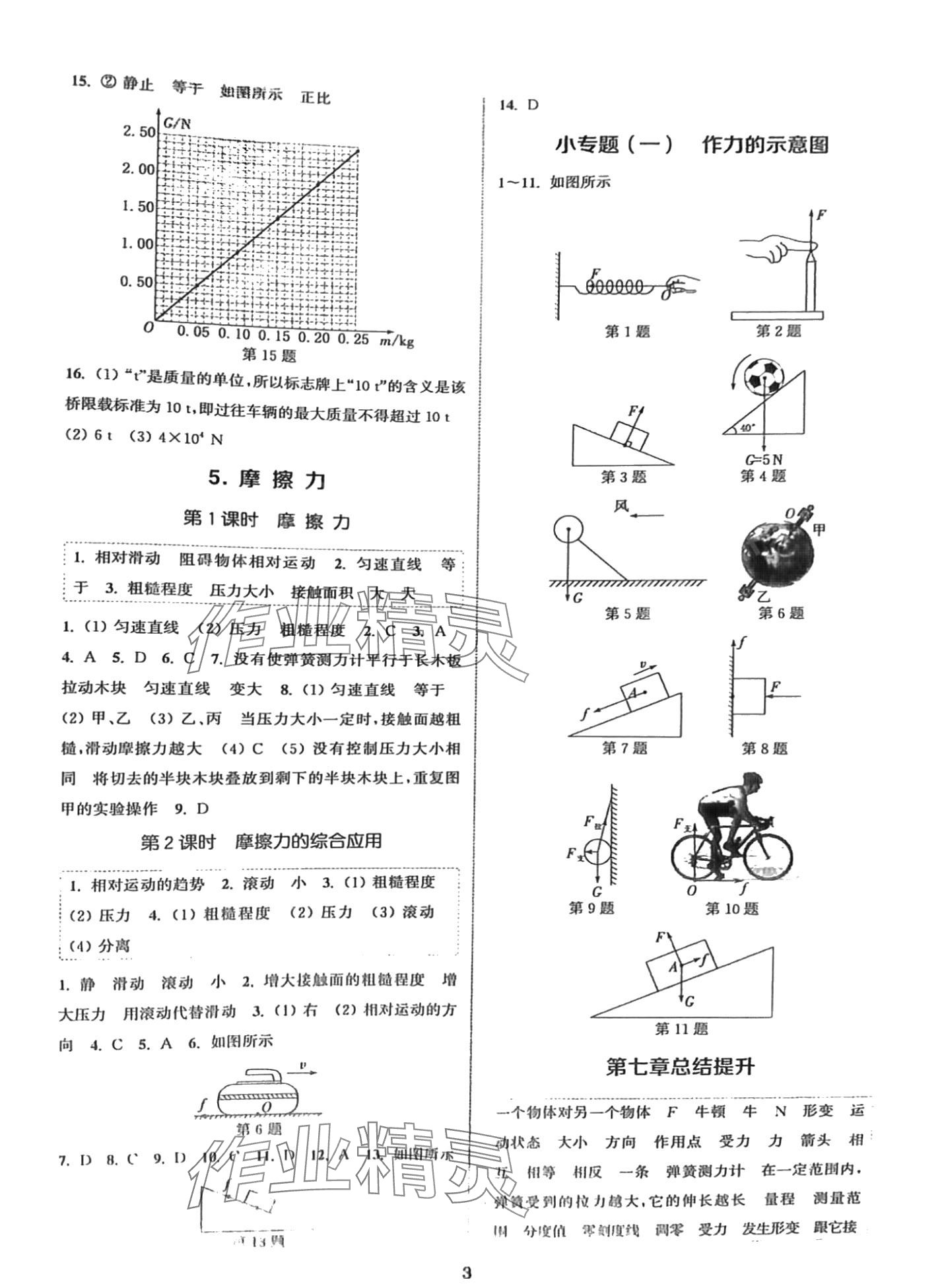 2024年通城學(xué)典課時(shí)作業(yè)本八年級(jí)物理下冊(cè)教科版 第2頁(yè)