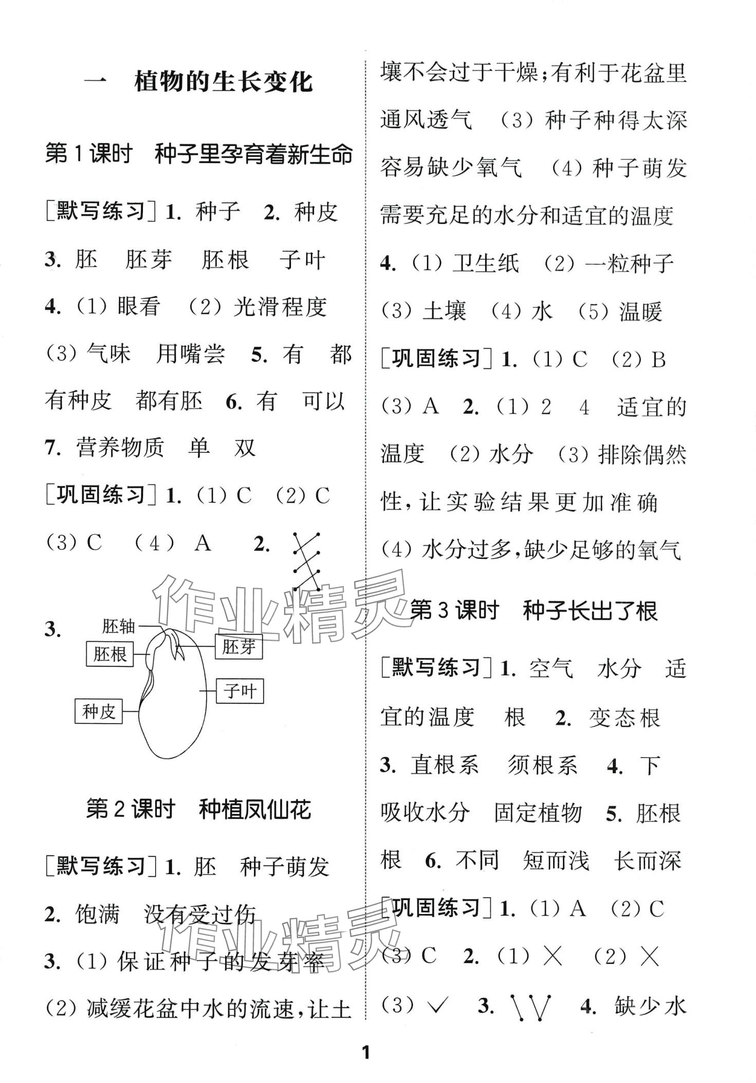 2024年通城學(xué)典默寫(xiě)能手四年級(jí)科學(xué)下冊(cè)教科版 第1頁(yè)