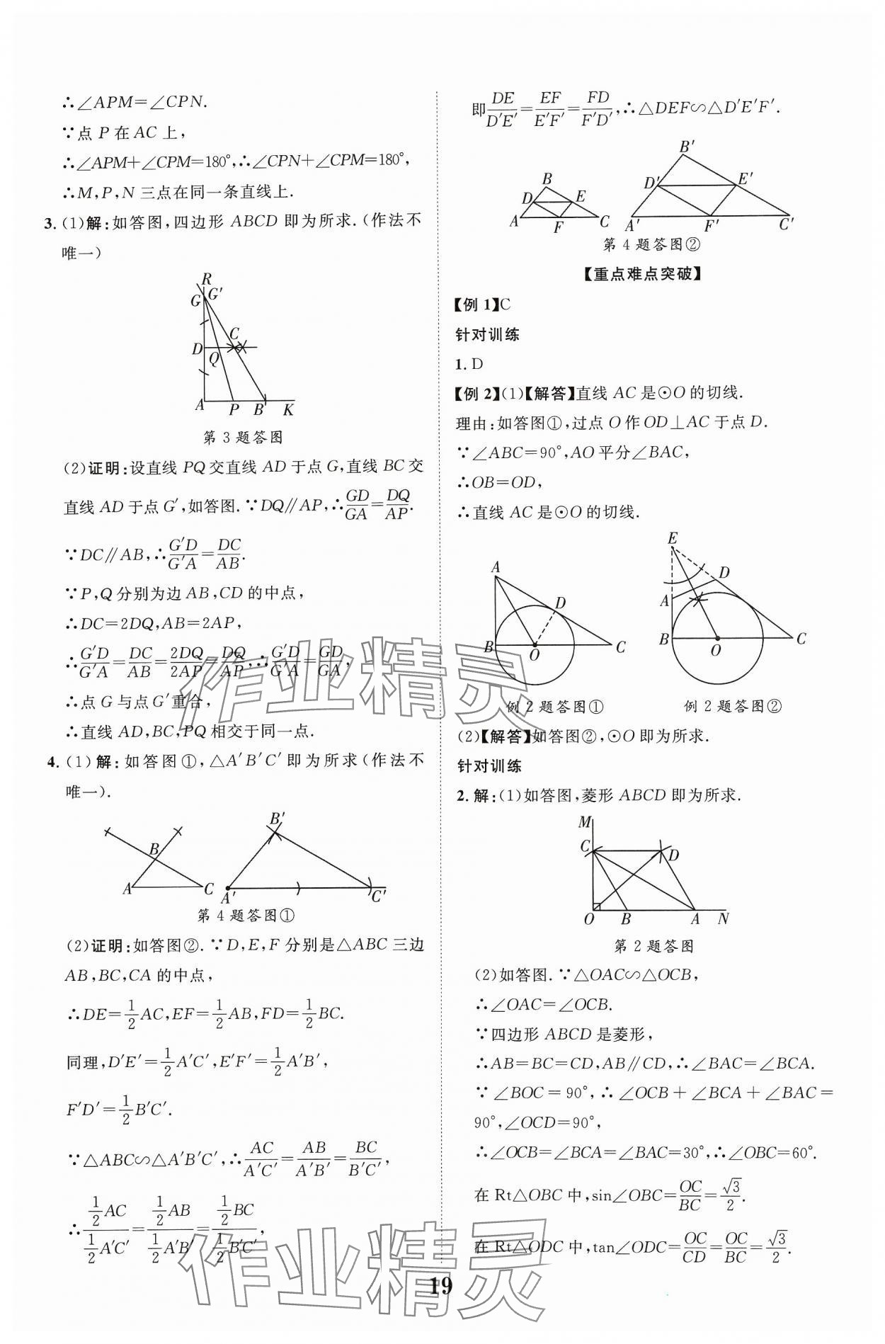 2024年中教聯(lián)中考新突破數(shù)學福建專版 參考答案第19頁