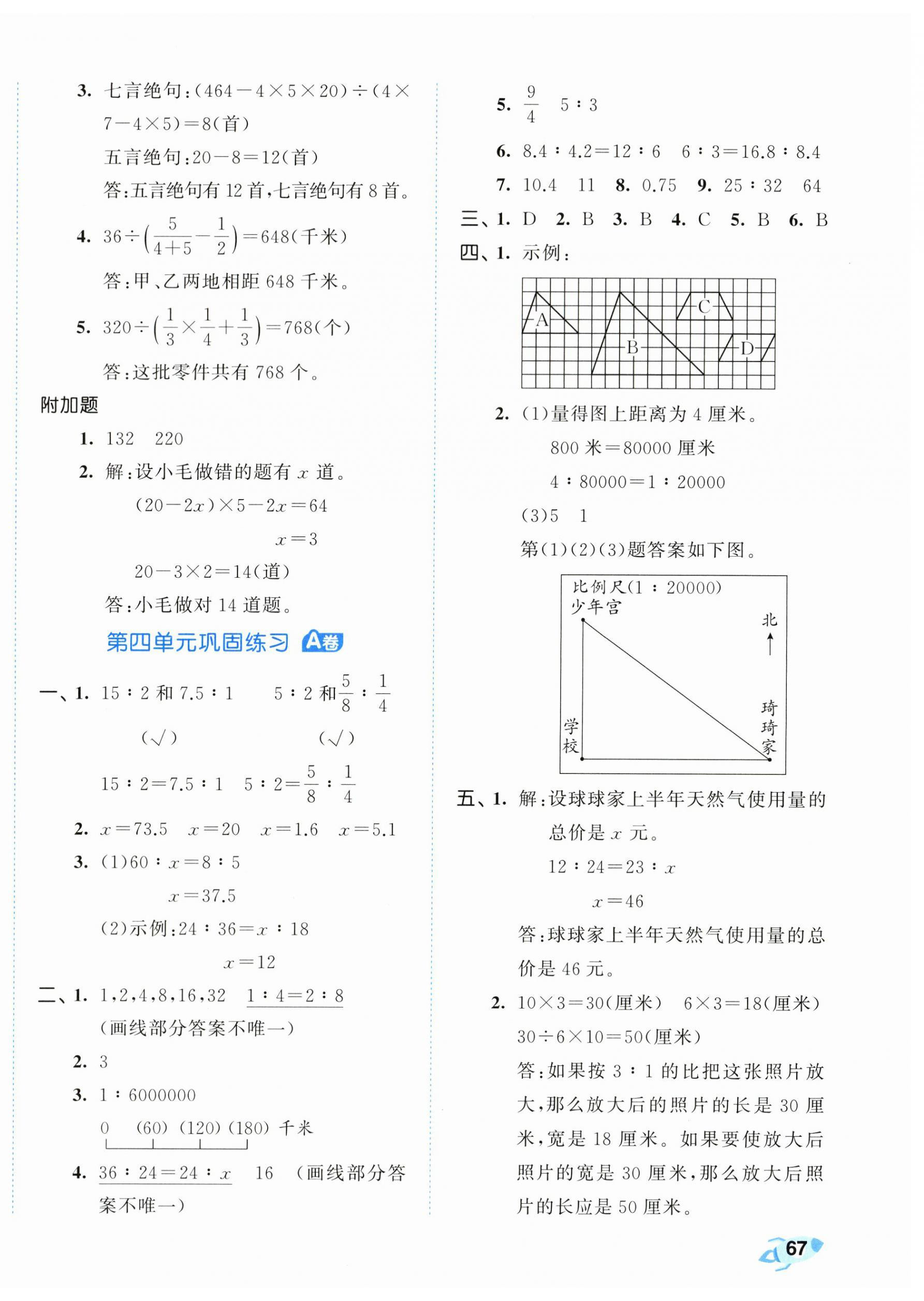 2024年53全优卷六年级数学下册苏教版 第6页