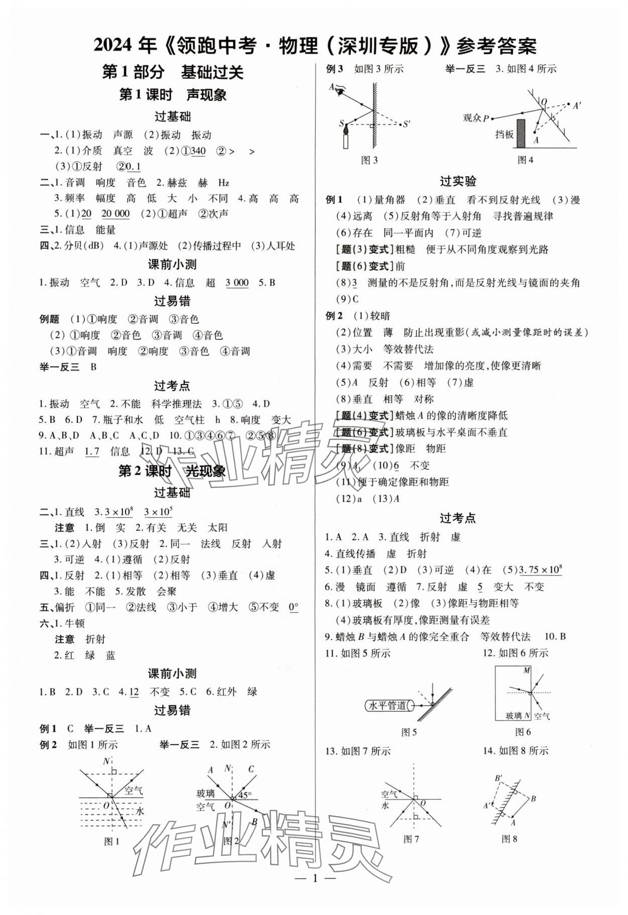 2024年领跑中考物理深圳专版 第1页