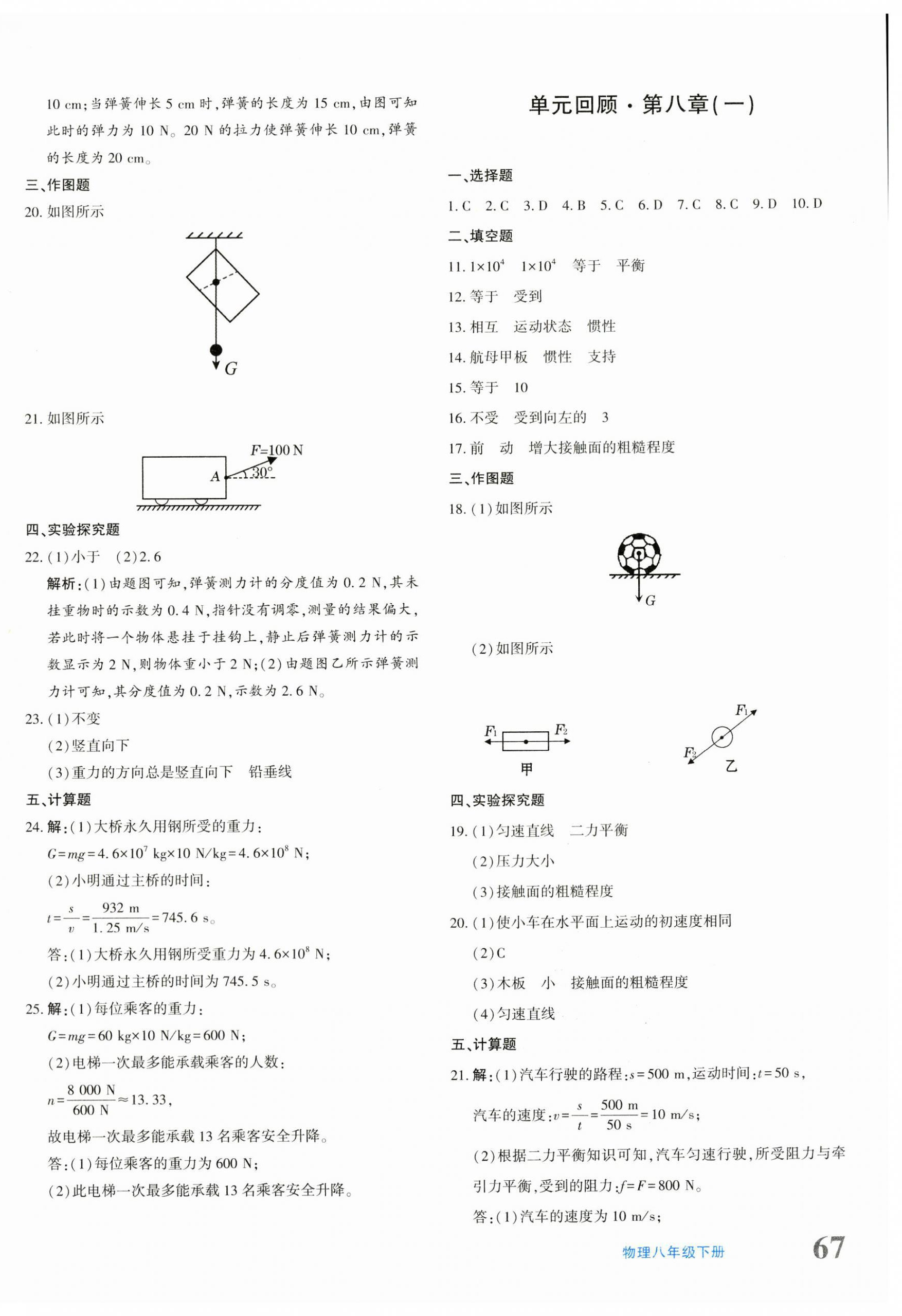 2024年優(yōu)學(xué)1+1評價與測試八年級物理下冊人教版 第2頁