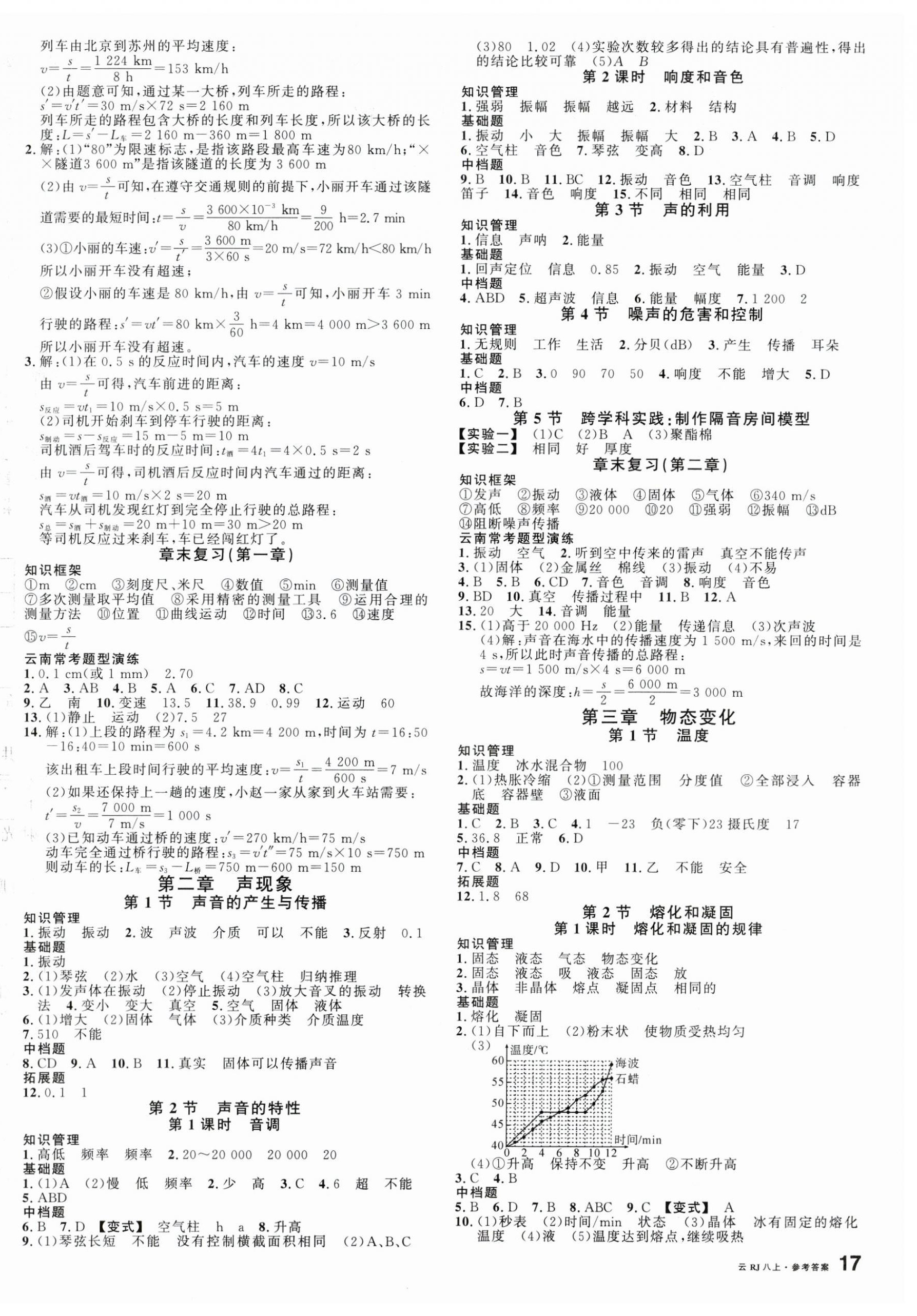 2024年名校課堂八年級物理上冊人教版云南專版 第2頁