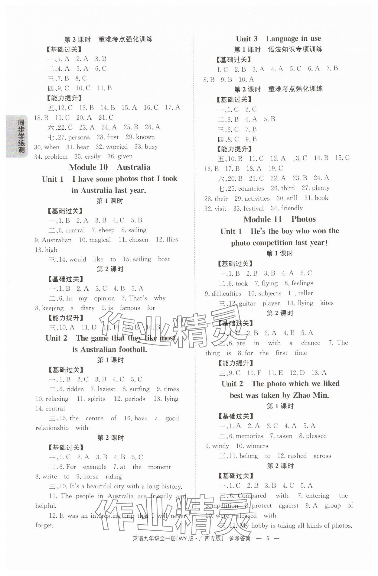 2024年全效學習同步學練測九年級英語全一冊外研版廣西專版 第6頁