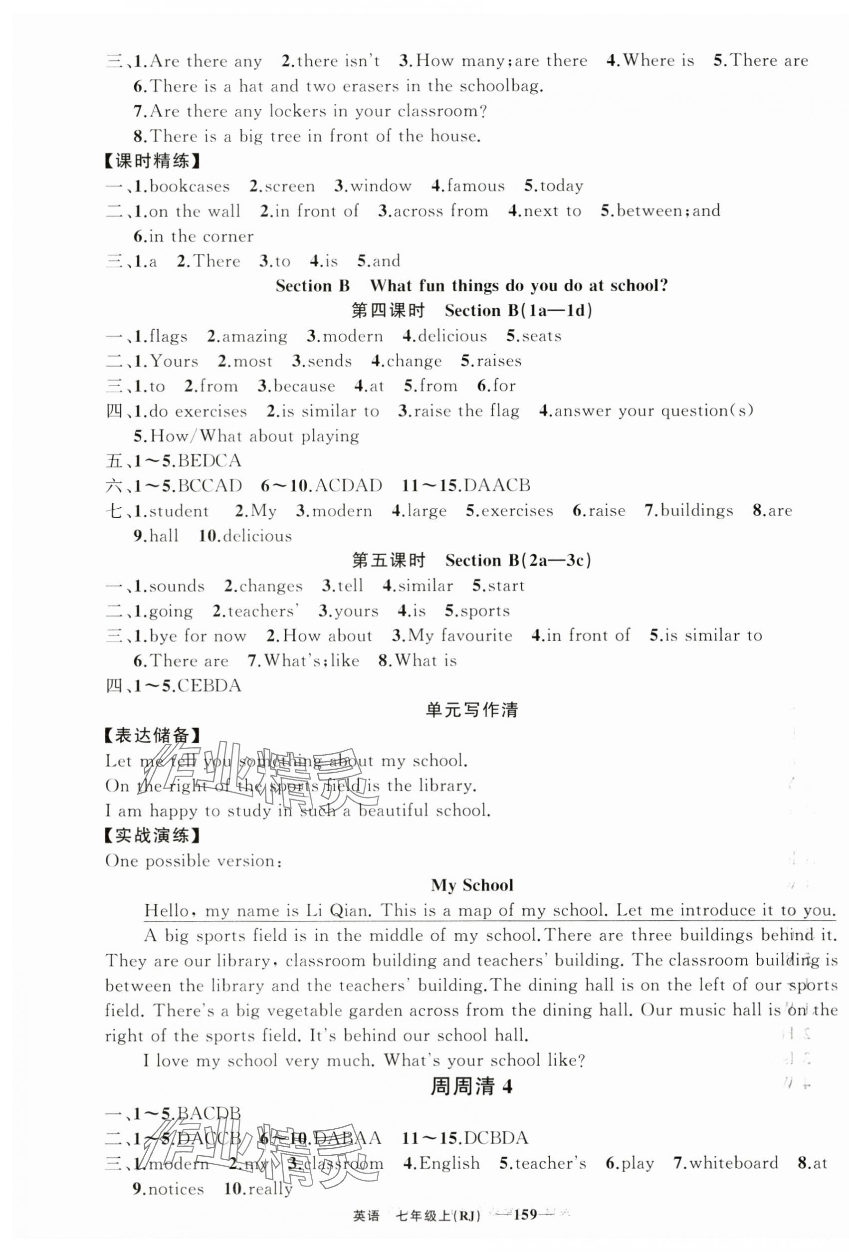 2024年四清导航七年级英语上册人教版河南专版 第7页