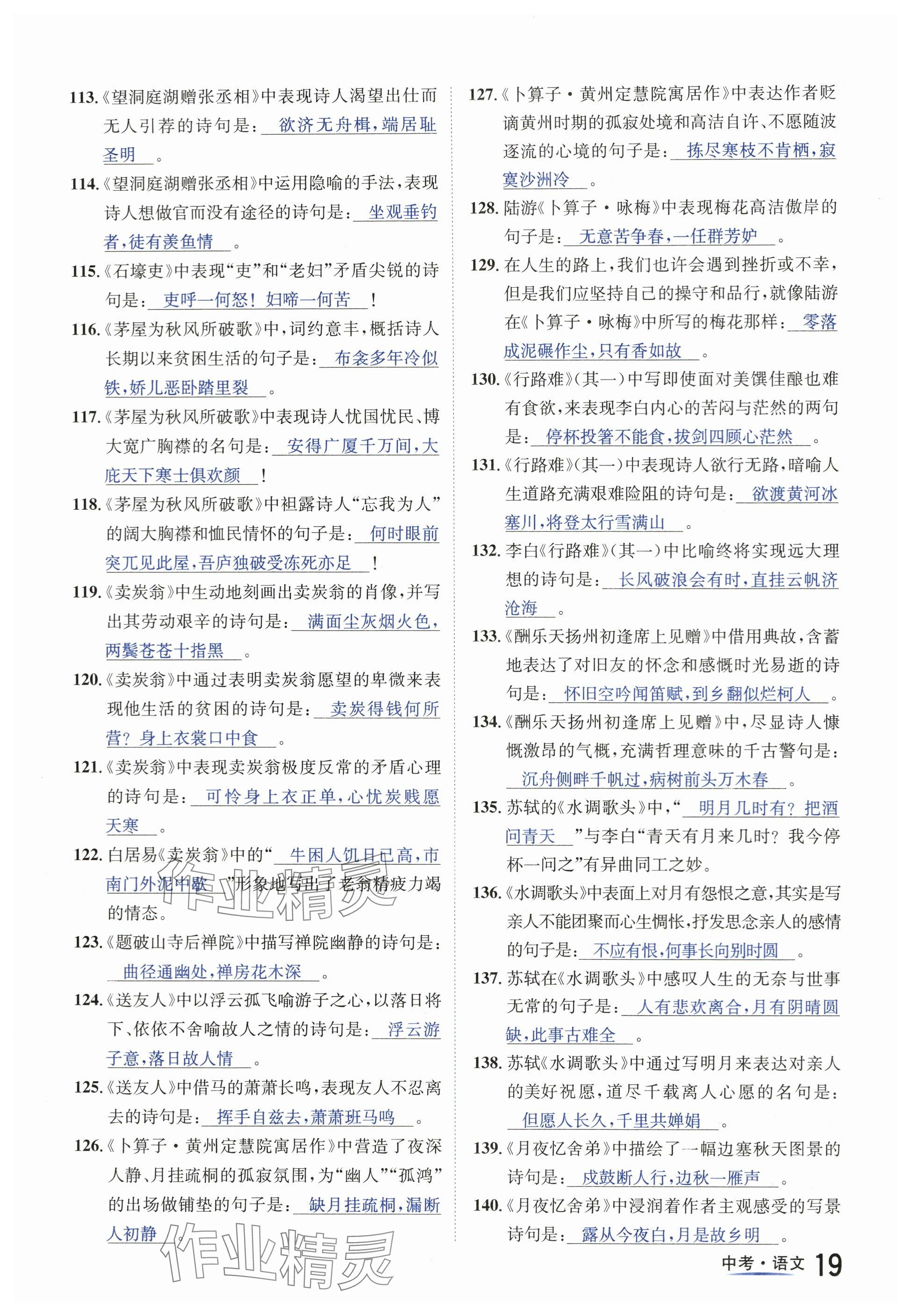 2024年國(guó)華圖書(shū)中考拐點(diǎn)語(yǔ)文南充專版 參考答案第19頁(yè)