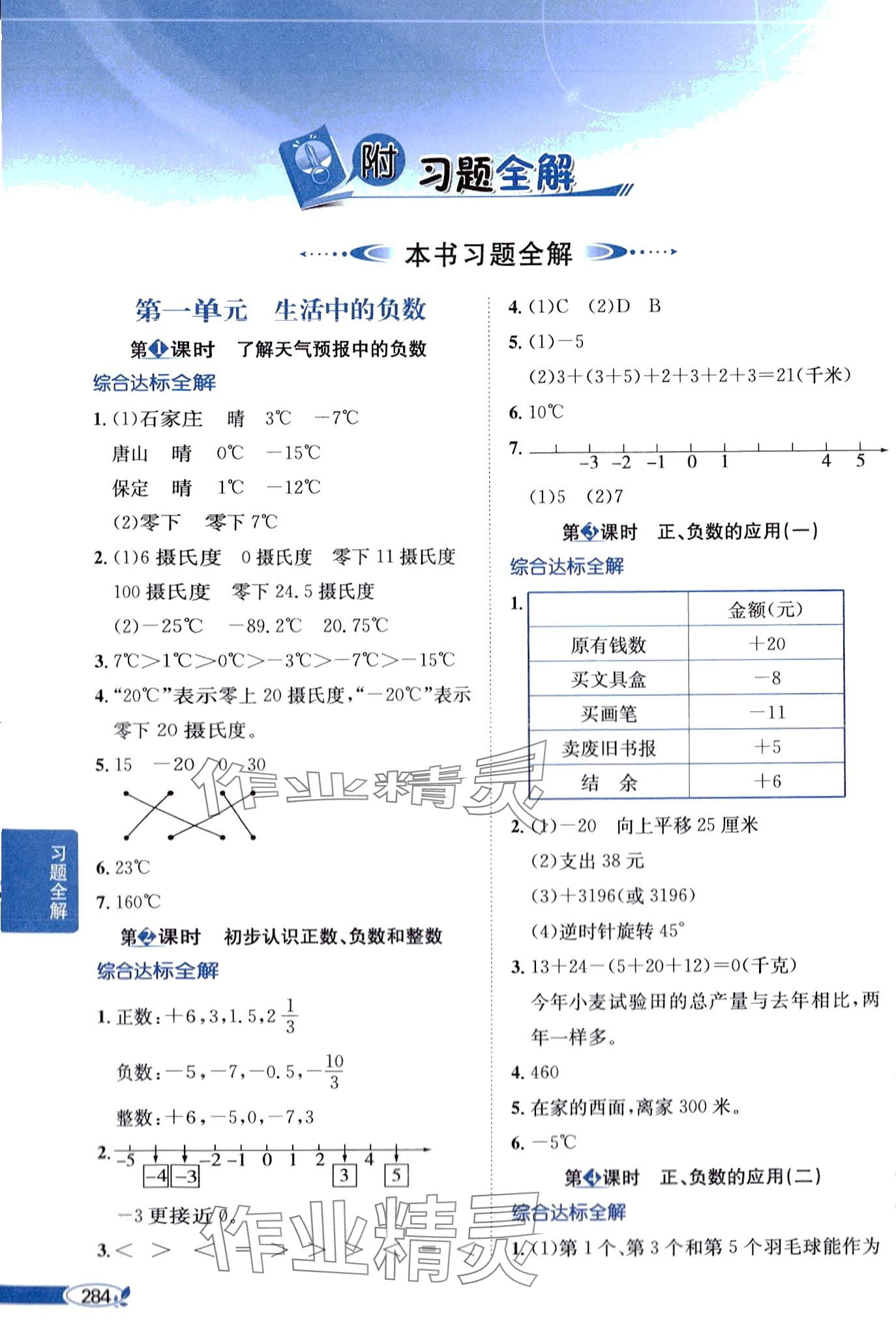 2024年教材全解六年級(jí)數(shù)學(xué)下冊冀教版 第1頁