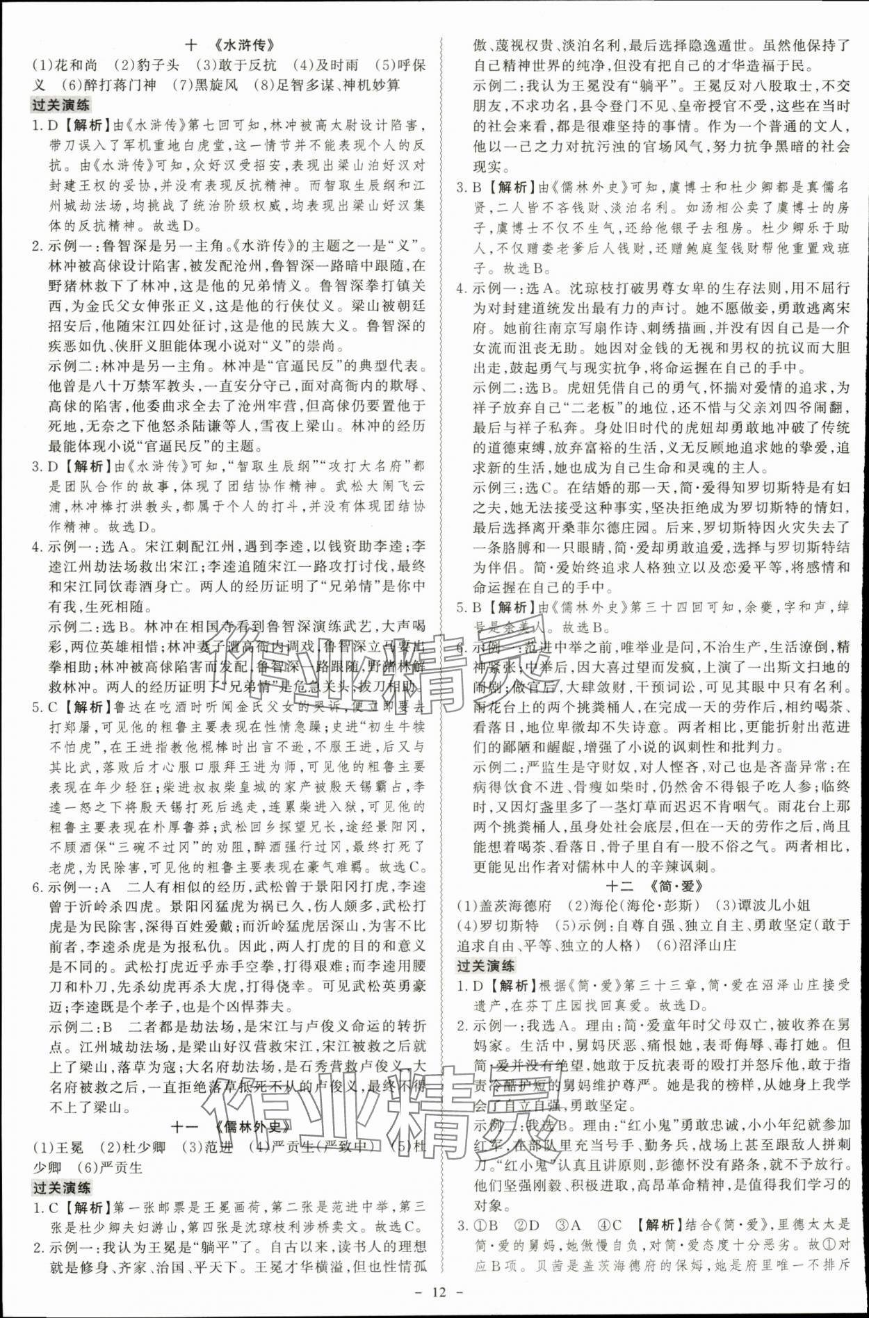 2024年中考冲刺语文广东专版 第12页