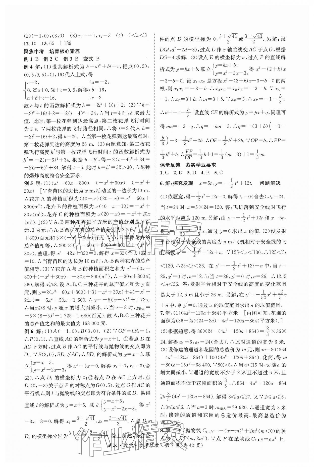 2024年中考导学案数学武汉专版 第7页