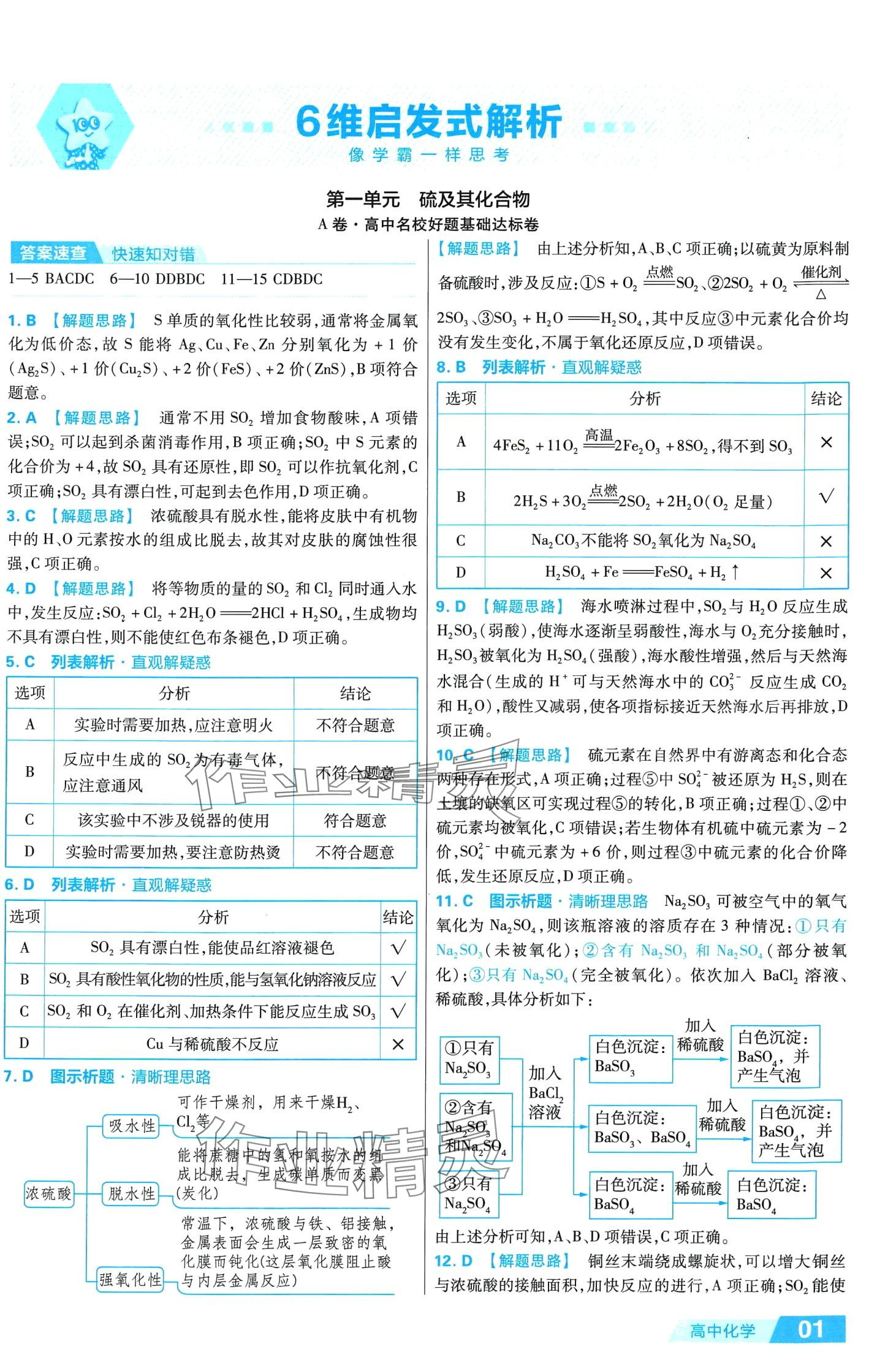 2024年金考卷活頁題選高中化學(xué)必修第二冊人教版 第1頁