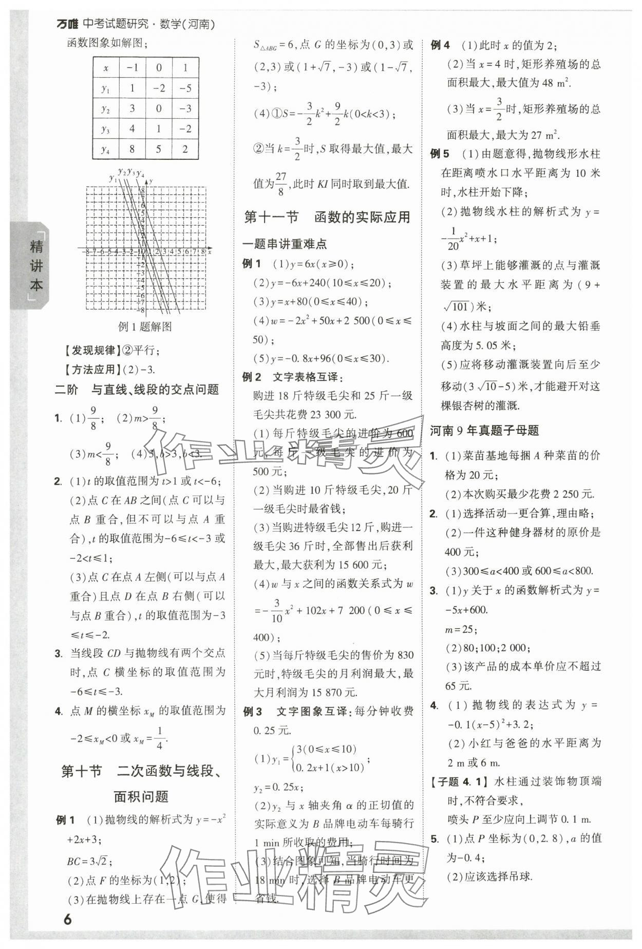 2024年萬唯中考試題研究數(shù)學(xué)河南專版 參考答案第6頁