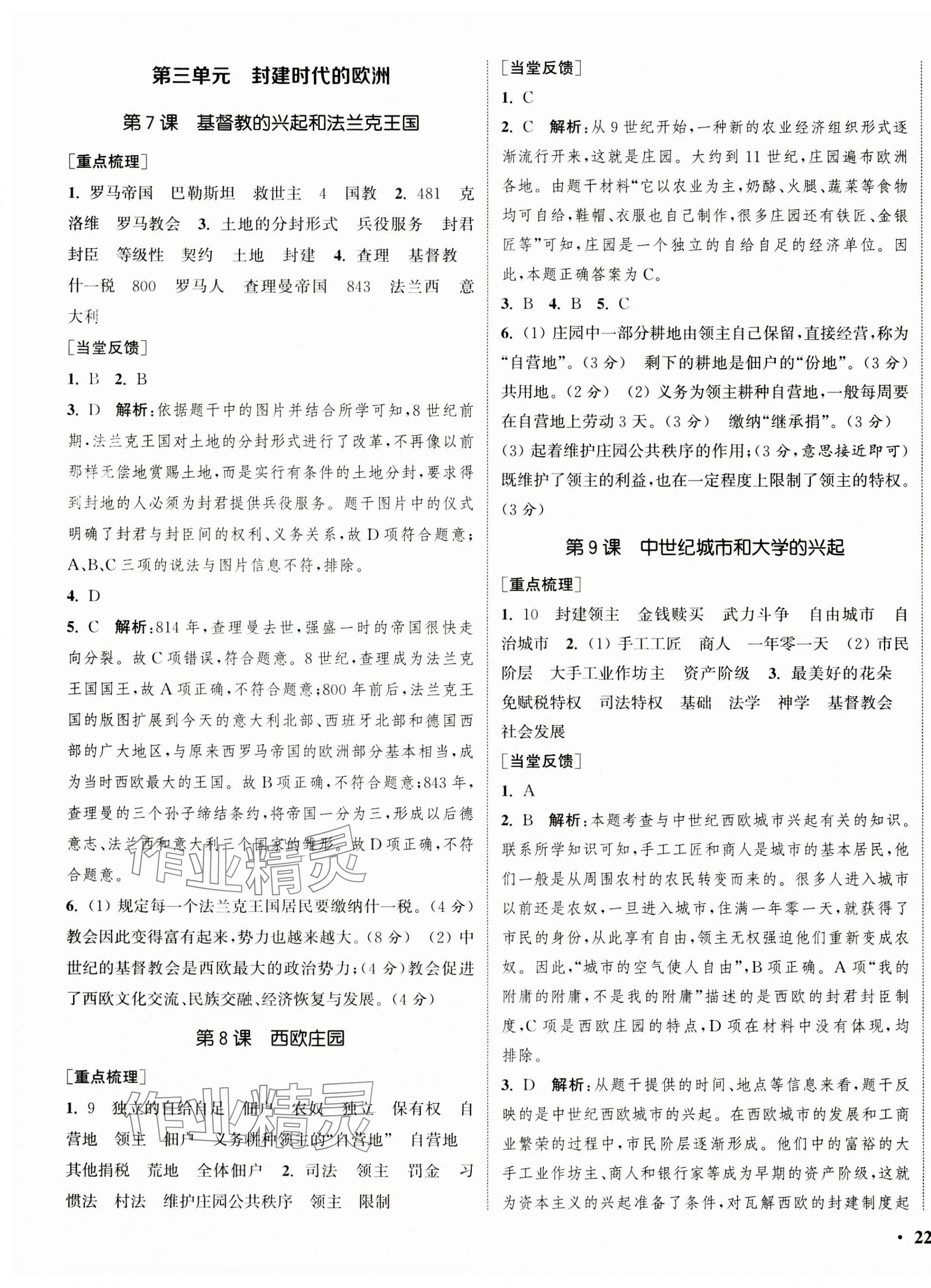 2023年通城學(xué)典活頁檢測九年級歷史上冊人教版 第3頁