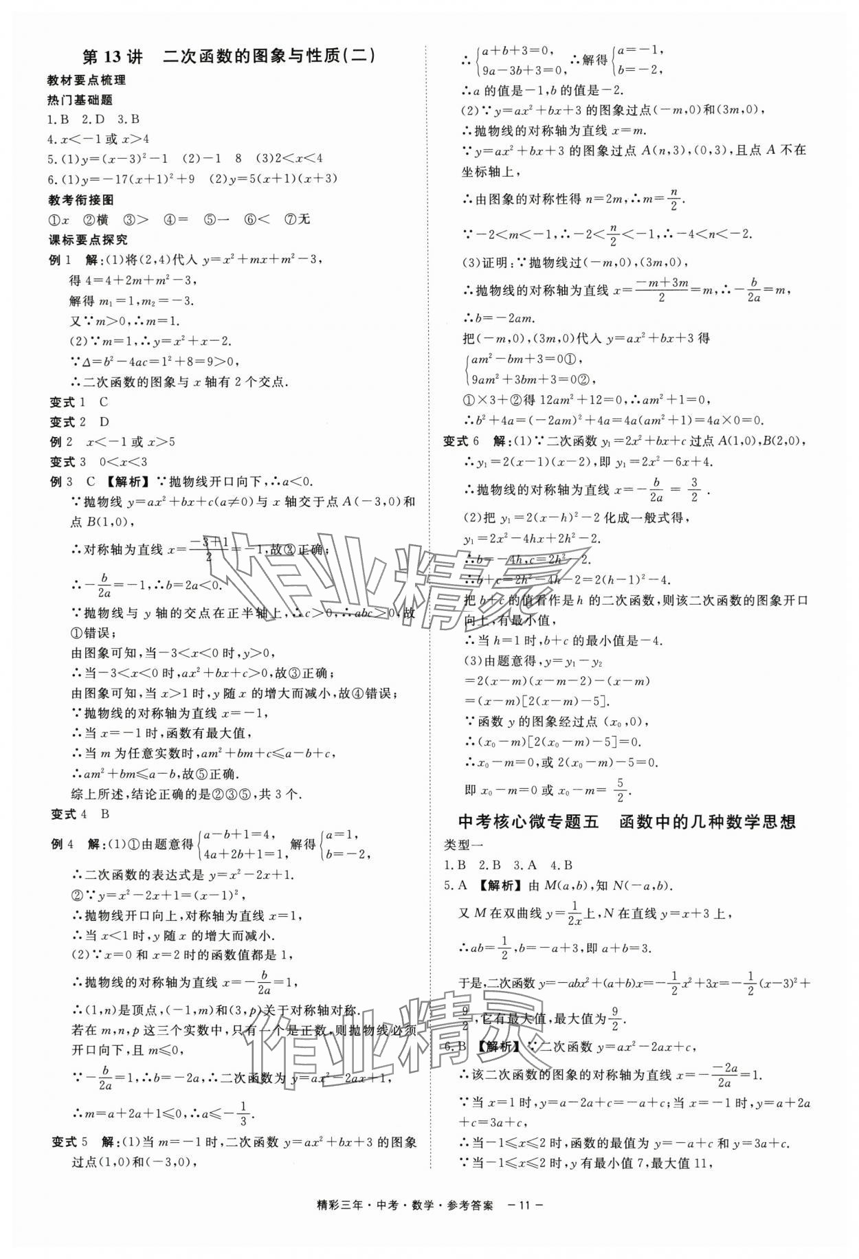 2024年精彩三年中考总复习数学 第11页