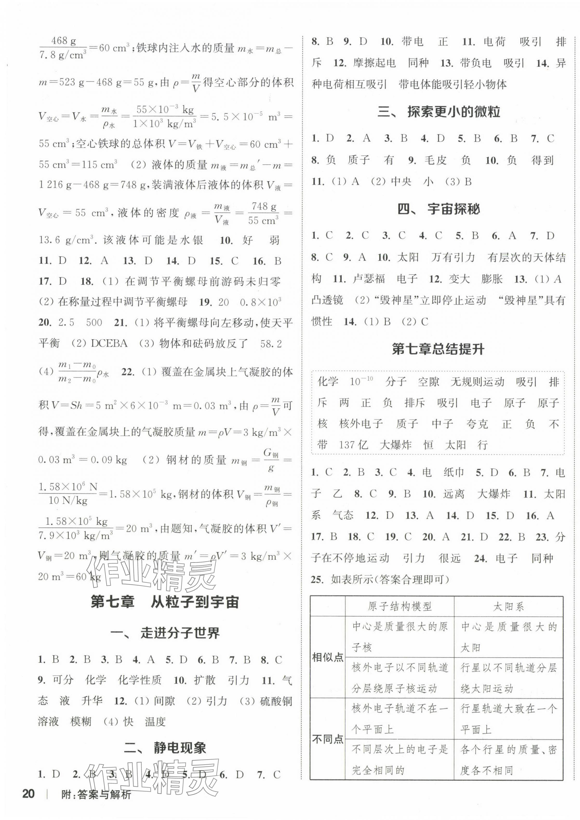 2024年通城學(xué)典課時(shí)作業(yè)本八年級(jí)物理下冊蘇科版江蘇專版 參考答案第3頁