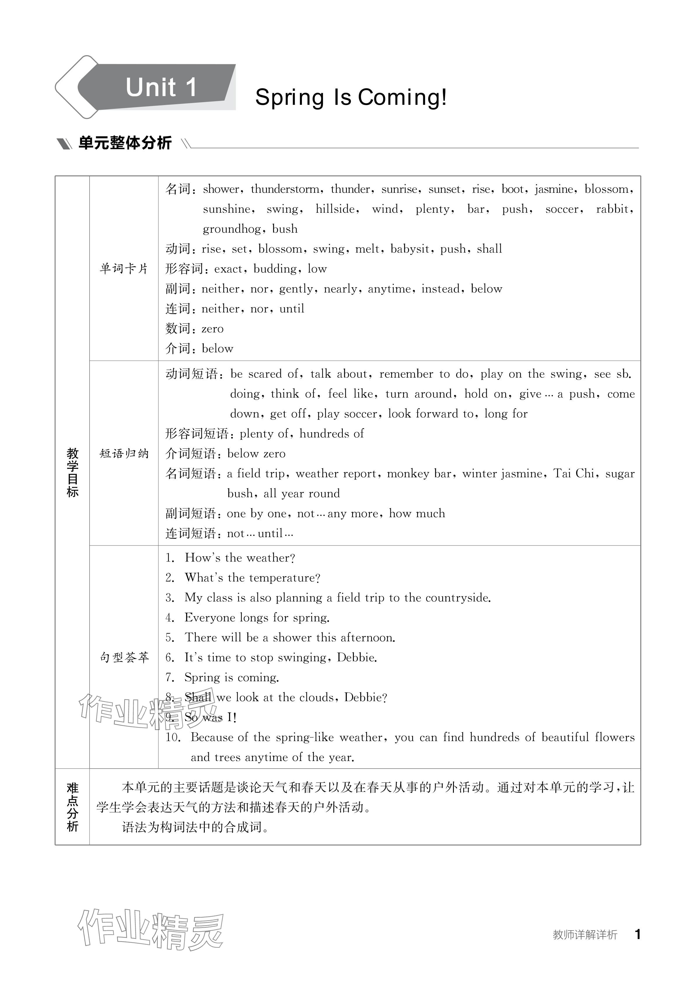 2024年全品學練考八年級英語下冊冀教版 參考答案第1頁