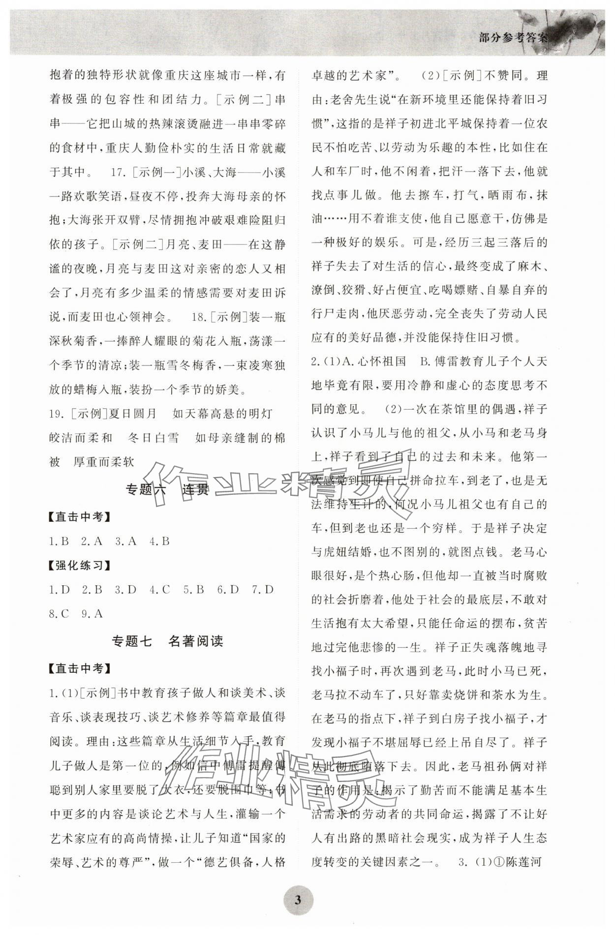 2024年重庆市中考试题分析与复习指导语文 第3页