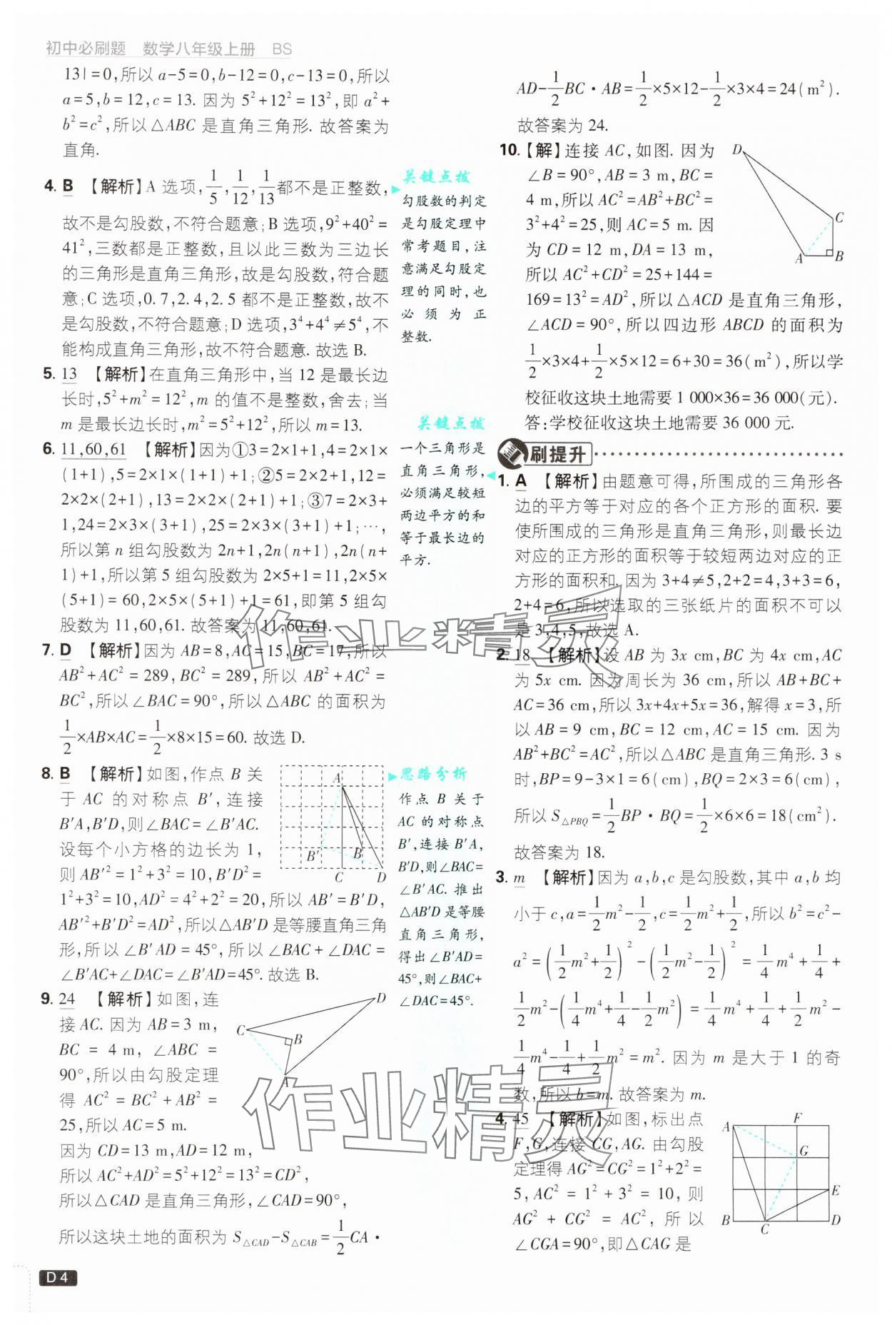 2024年初中必刷題八年級(jí)數(shù)學(xué)上冊(cè)北師大版 第4頁(yè)