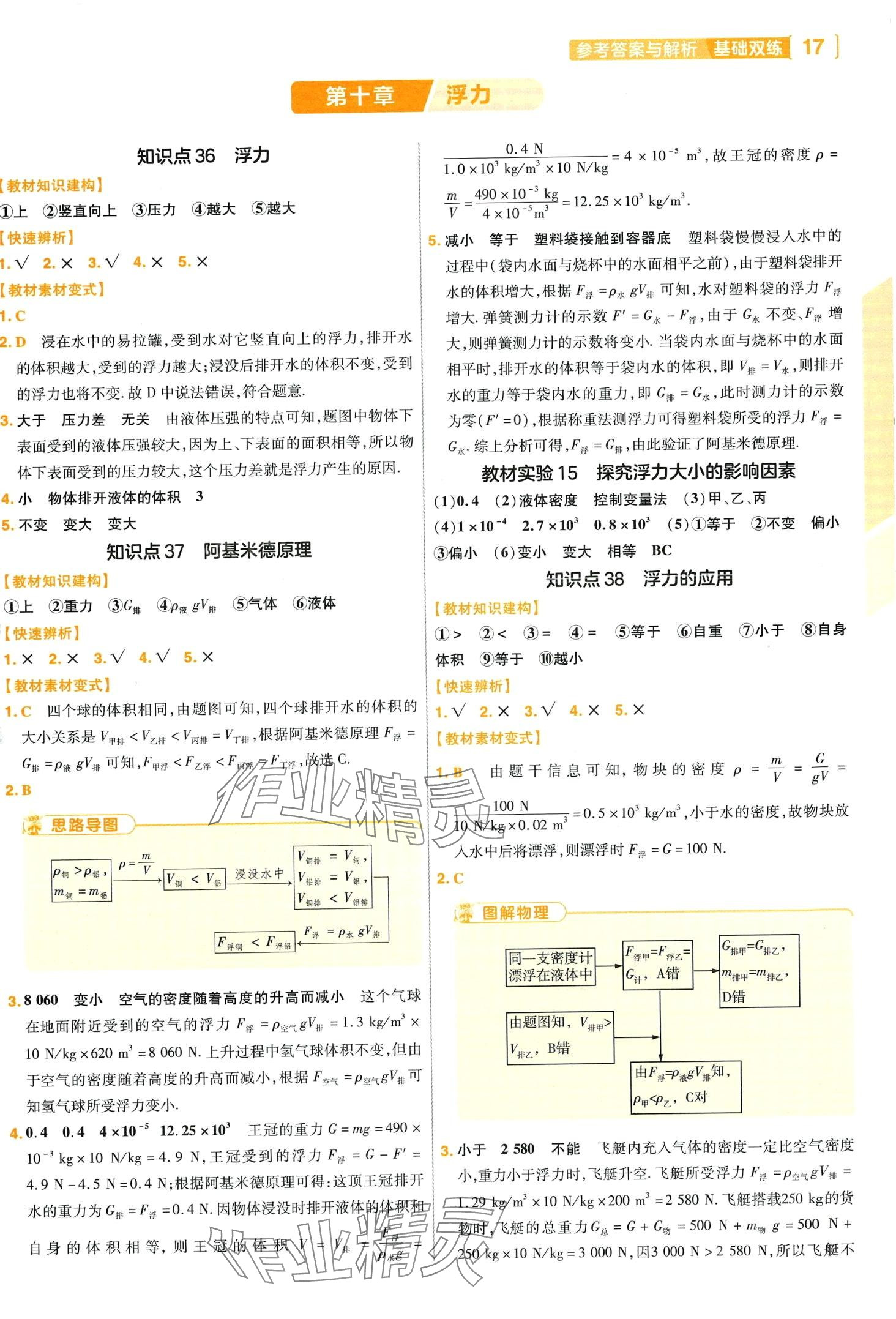 2024年基础双练物理中考 第19页