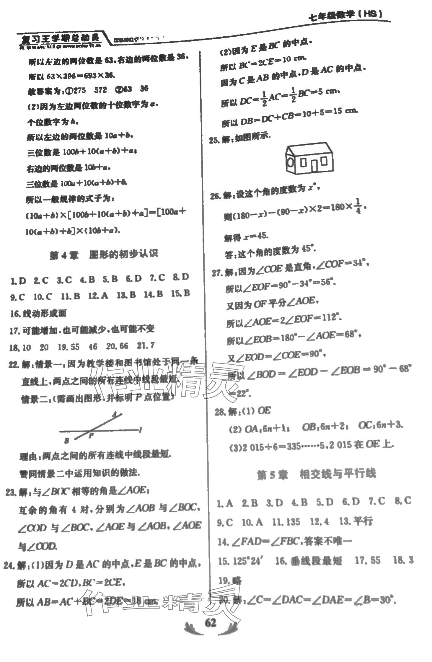 2024年复习王学期总动员七年级数学华师大版 第4页