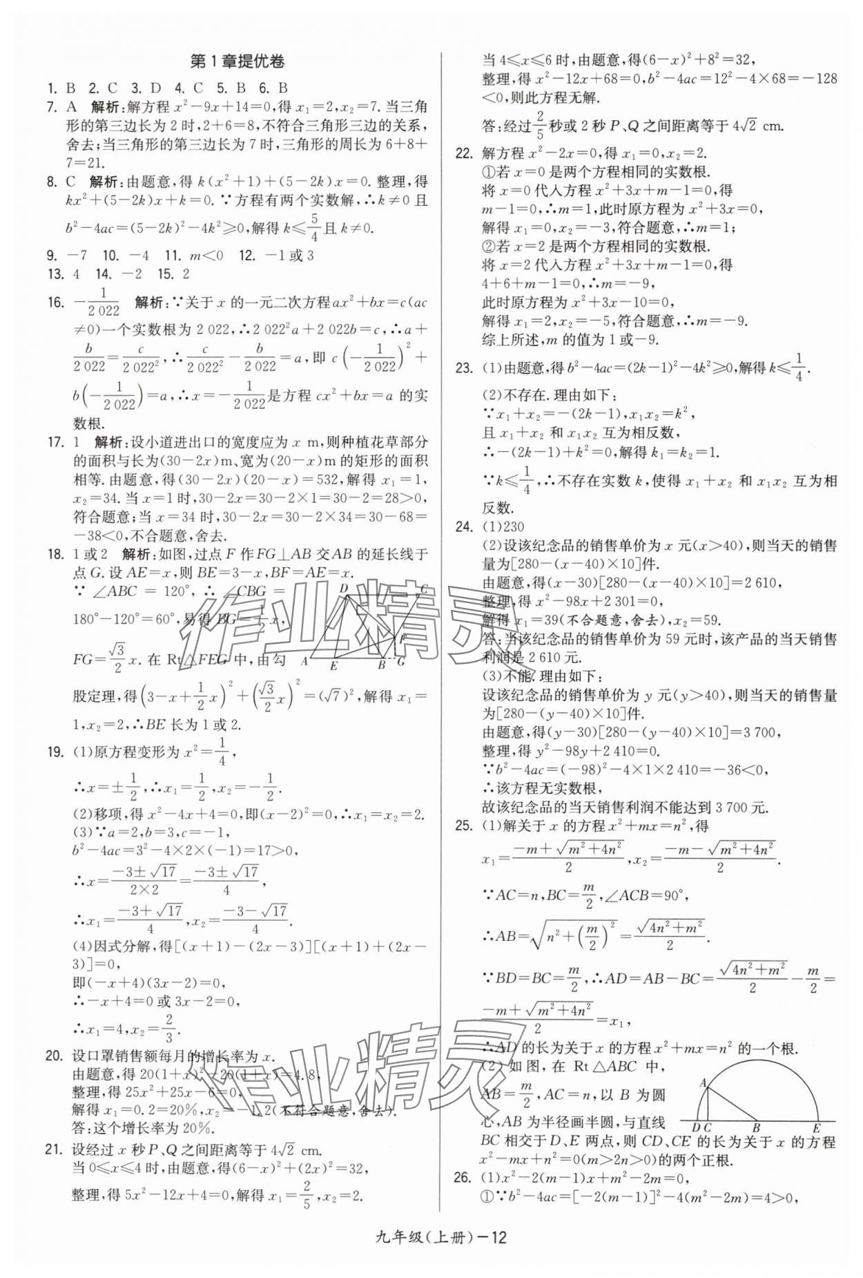 2024年領(lǐng)先一步三維提優(yōu)九年級(jí)數(shù)學(xué)全一冊(cè)蘇科版 第12頁(yè)