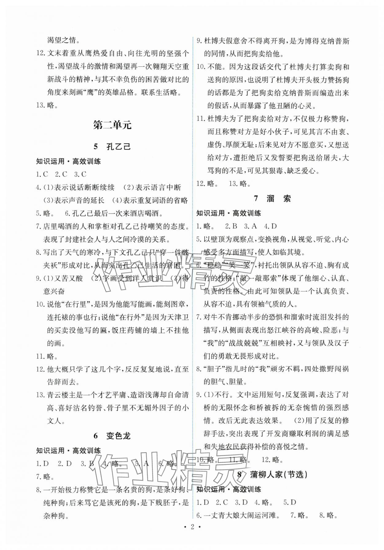 2024年能力培养与测试九年级语文下册人教版湖南专版 第2页
