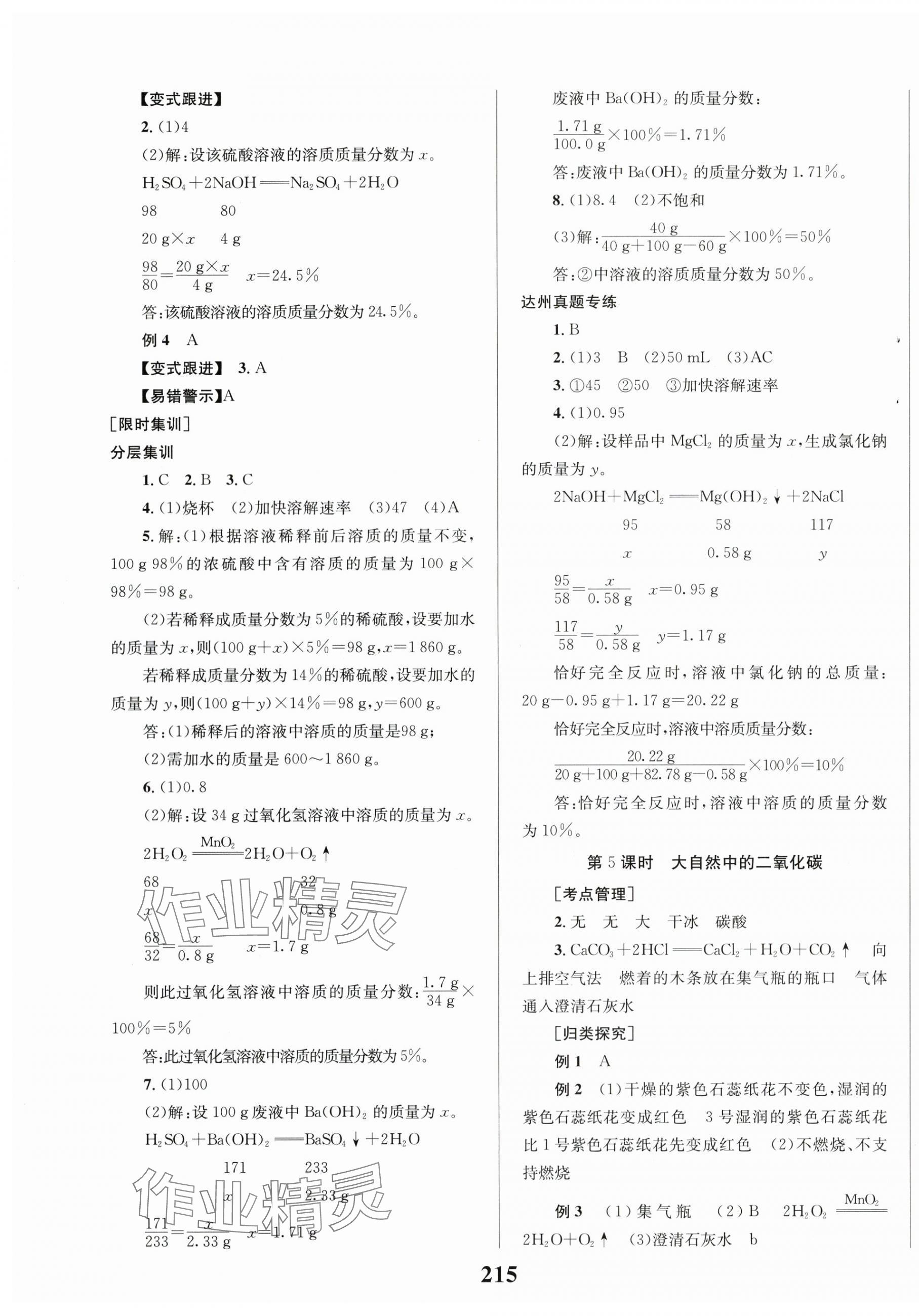 2024年全程奪冠中考突破化學(xué)達(dá)州專版 第3頁(yè)