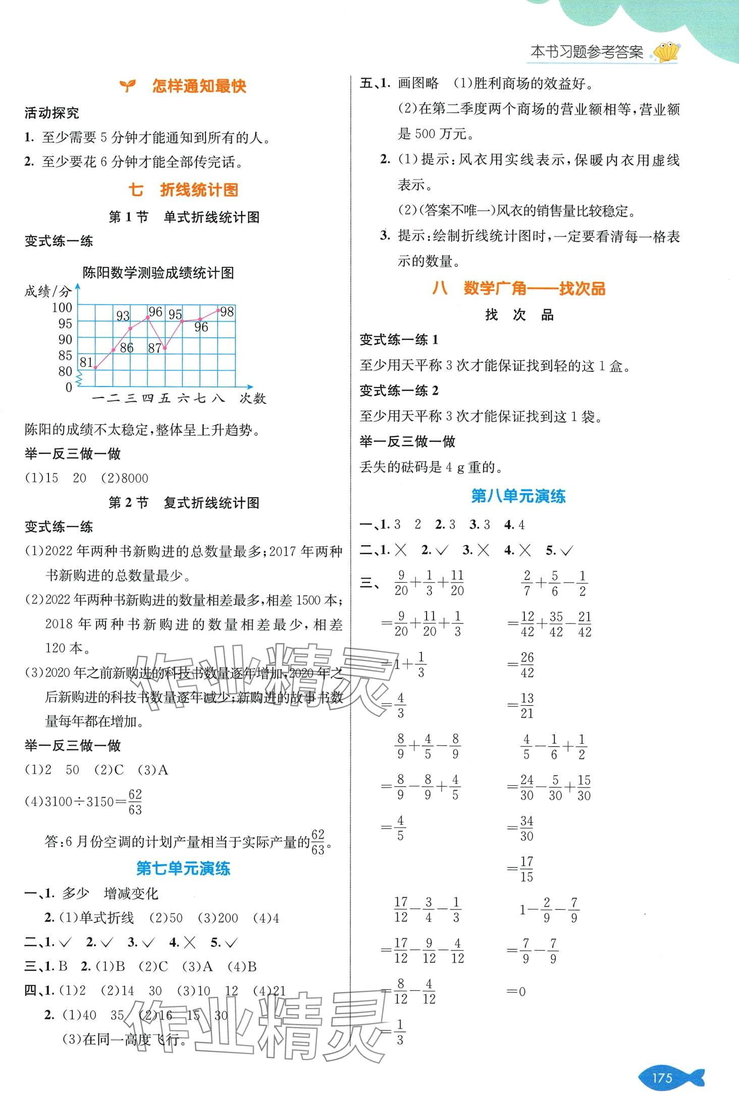 2024年七彩课堂五年级数学下册人教版 第8页