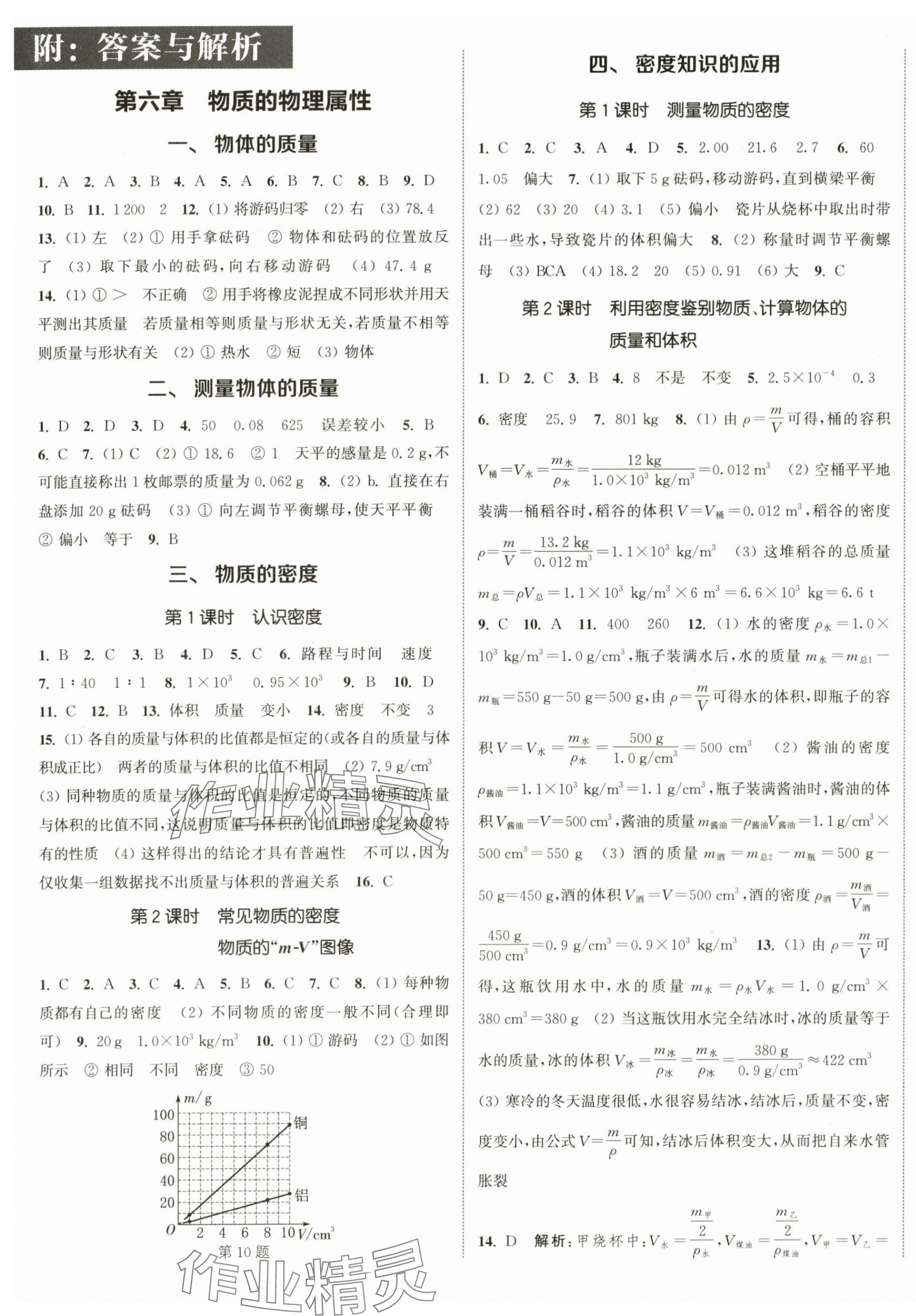 2024年通城學(xué)典課時(shí)作業(yè)本八年級(jí)物理下冊蘇科版陜西專版 參考答案第1頁