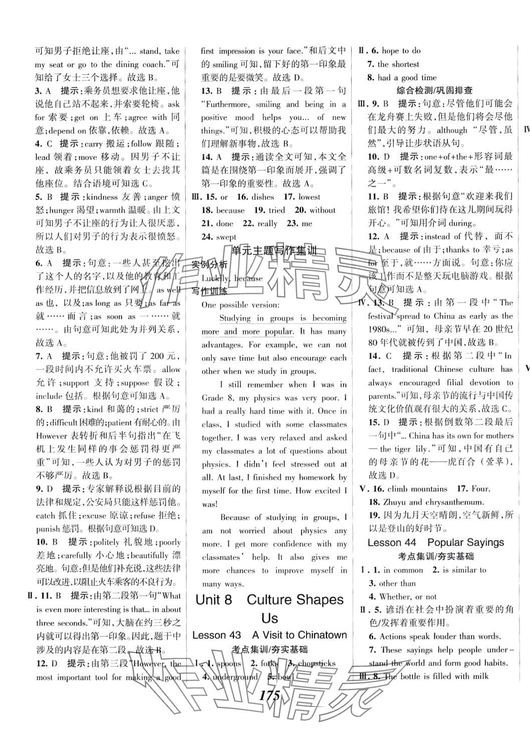 2024年全優(yōu)課堂考點(diǎn)集訓(xùn)與滿分備考九年級英語下冊冀教版 第5頁