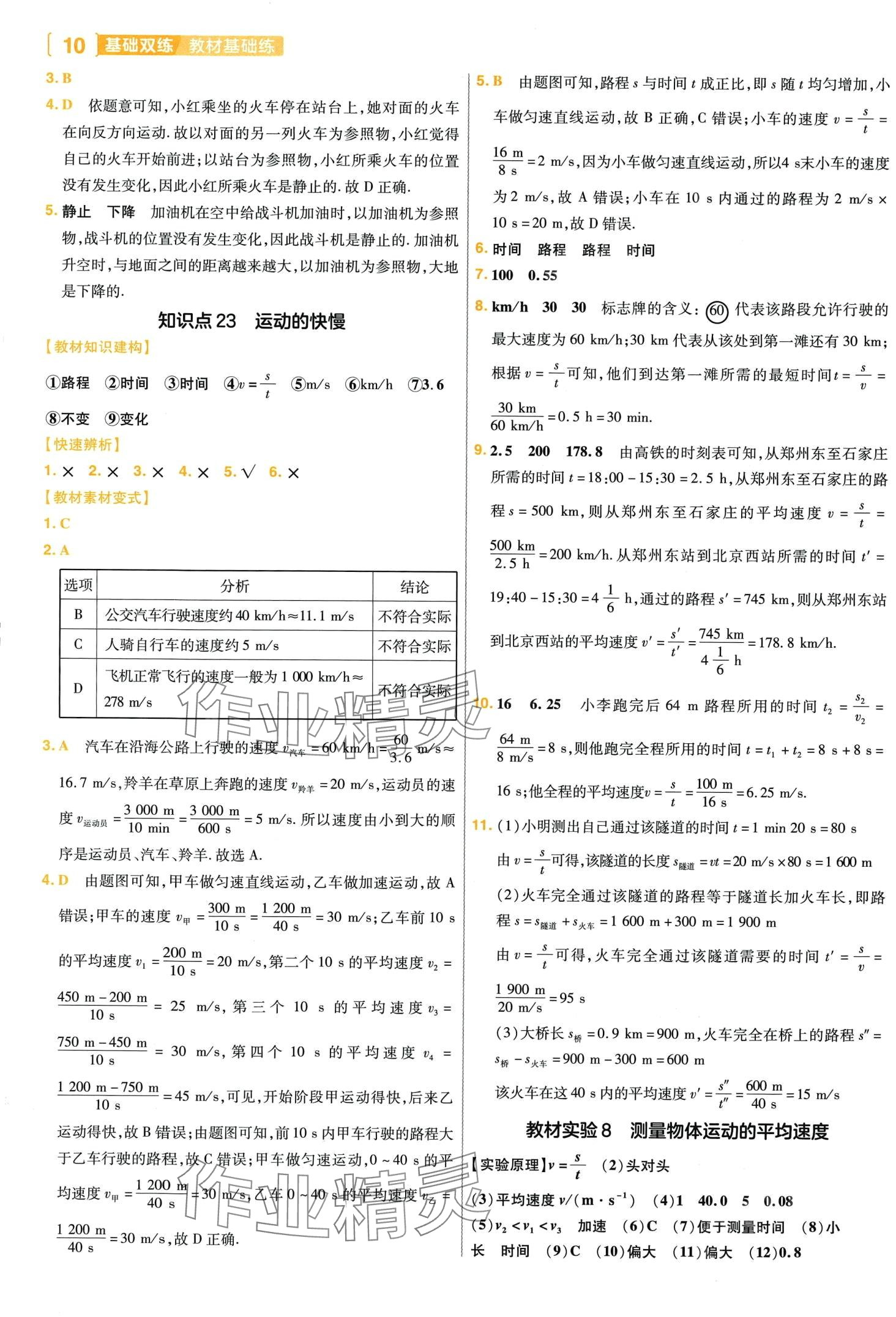 2024年基础双练物理中考 第12页