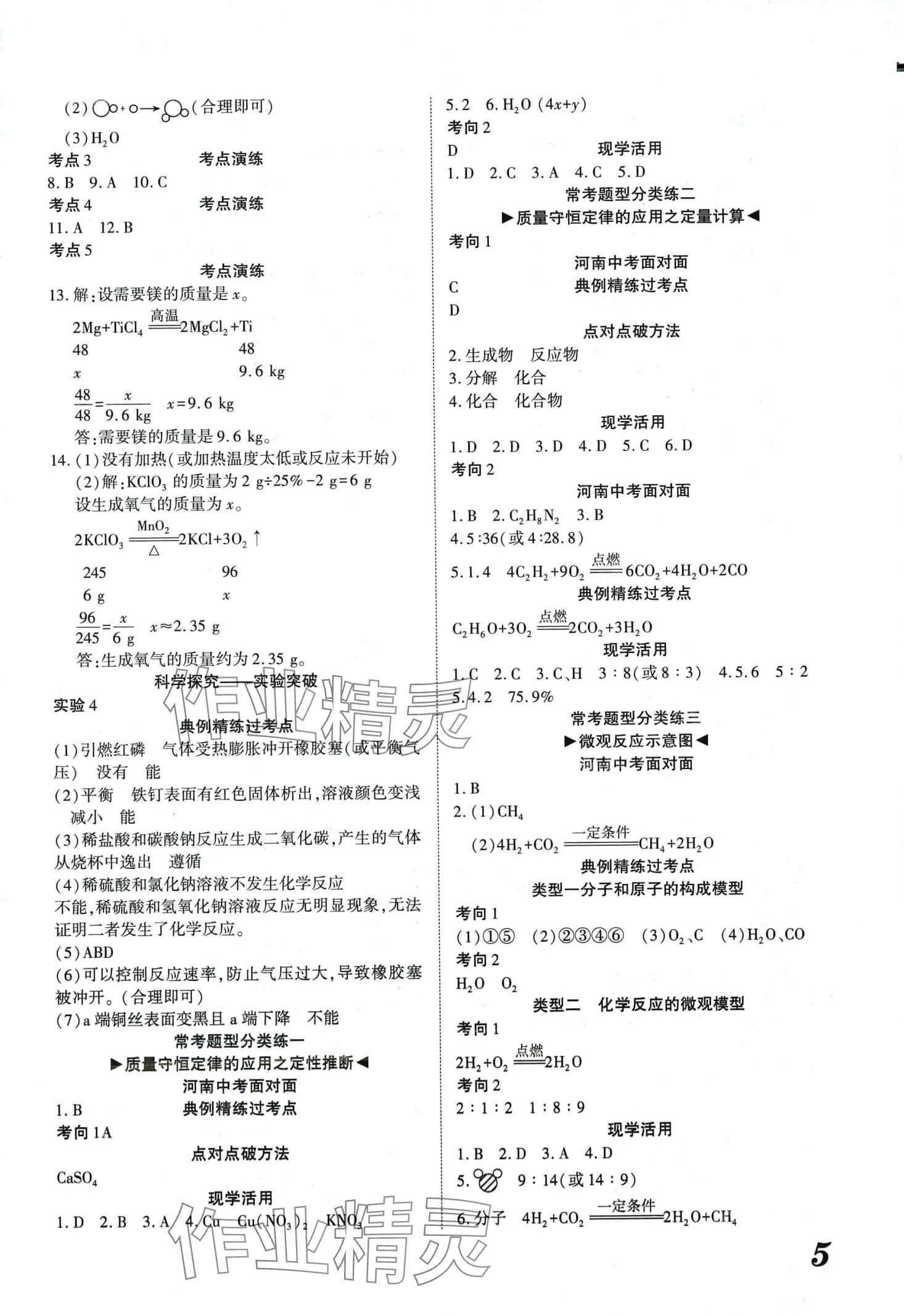 2024年河南藍(lán)卡中考試題解讀化學(xué)河南專版 第5頁(yè)