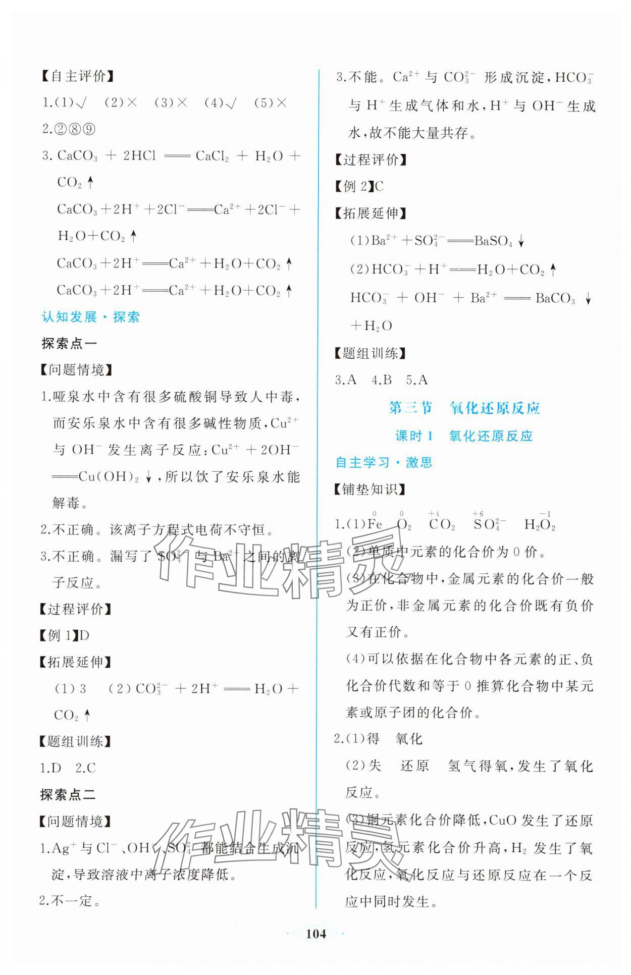 2023年新课程学习评价方案课时练高中化学必修第一册人教版 第6页