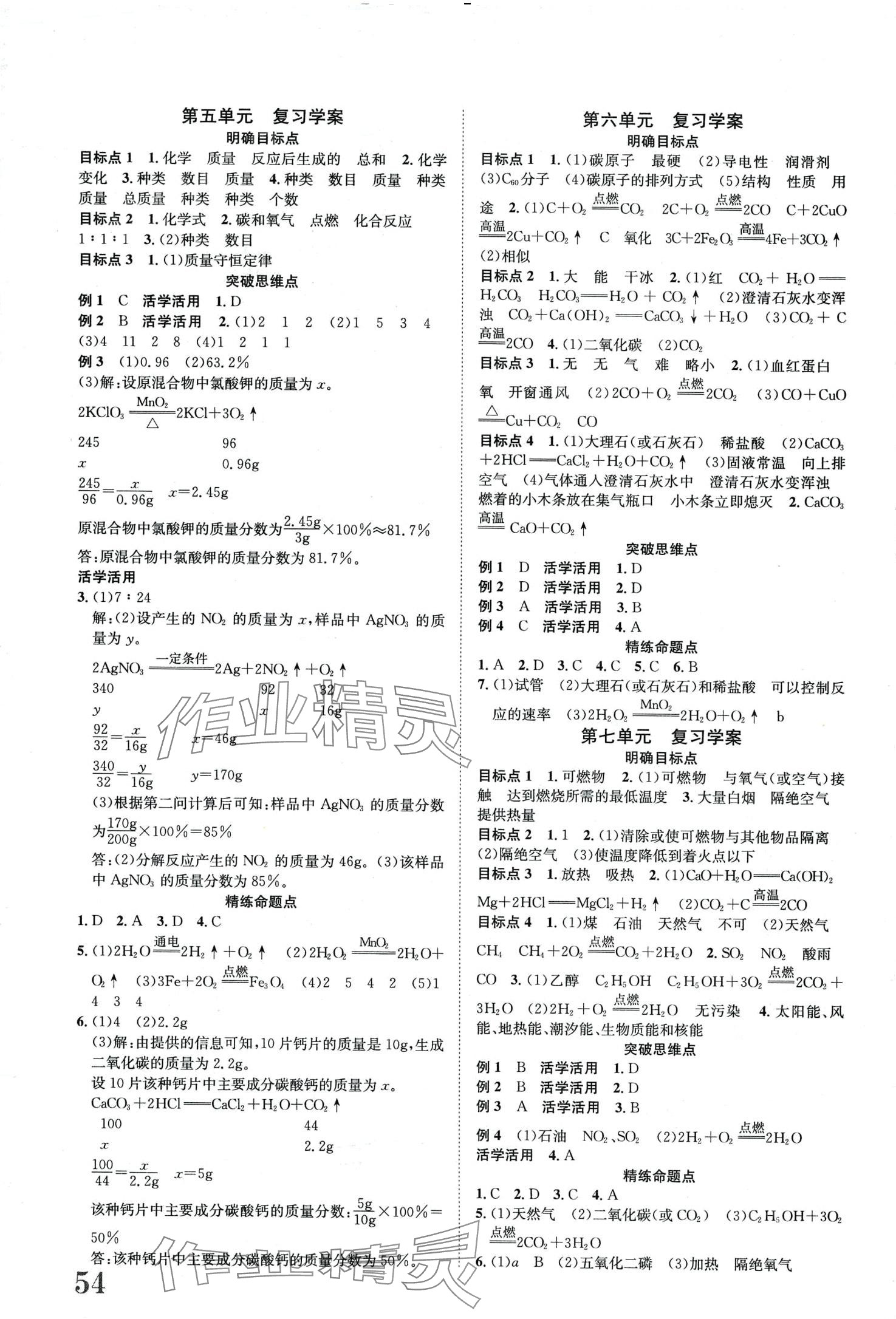 2024年標(biāo)準(zhǔn)卷長江出版社九年級化學(xué)全一冊人教版 第2頁